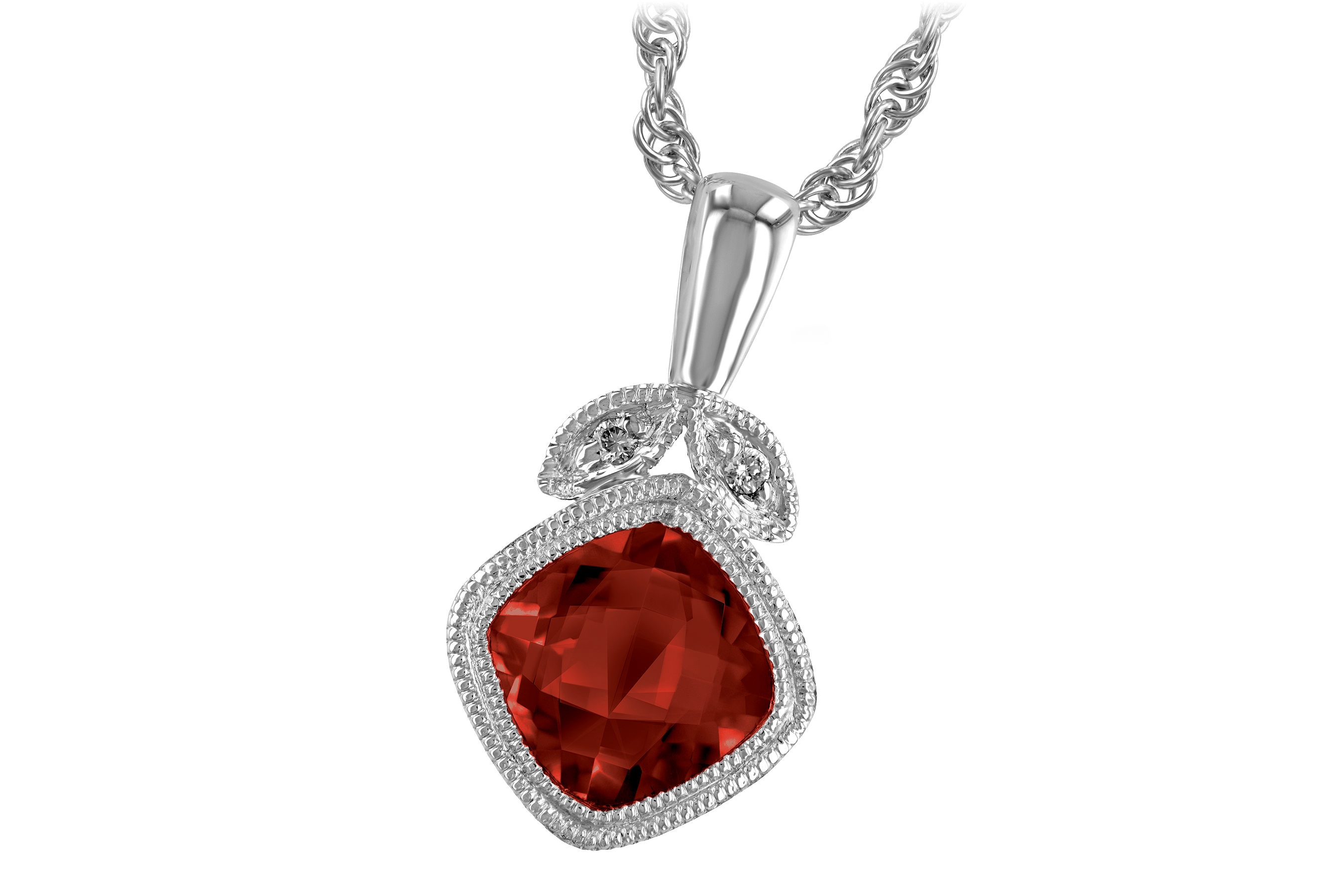 A192-98870: NECK 1.09 GARNET 1.10 TGW