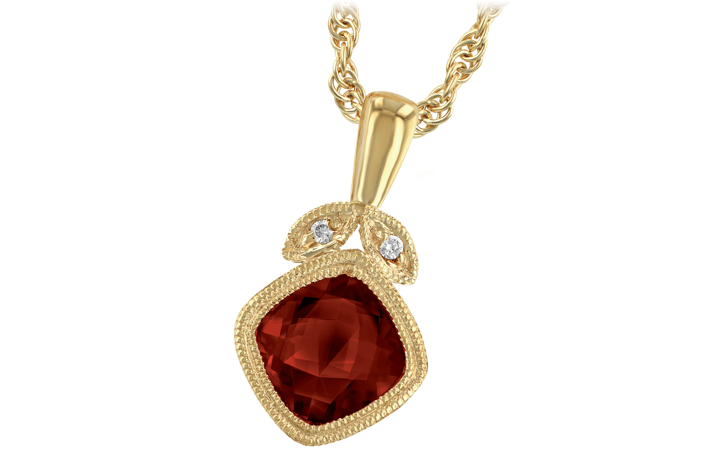 A192-98870: NECK 1.09 GARNET 1.10 TGW