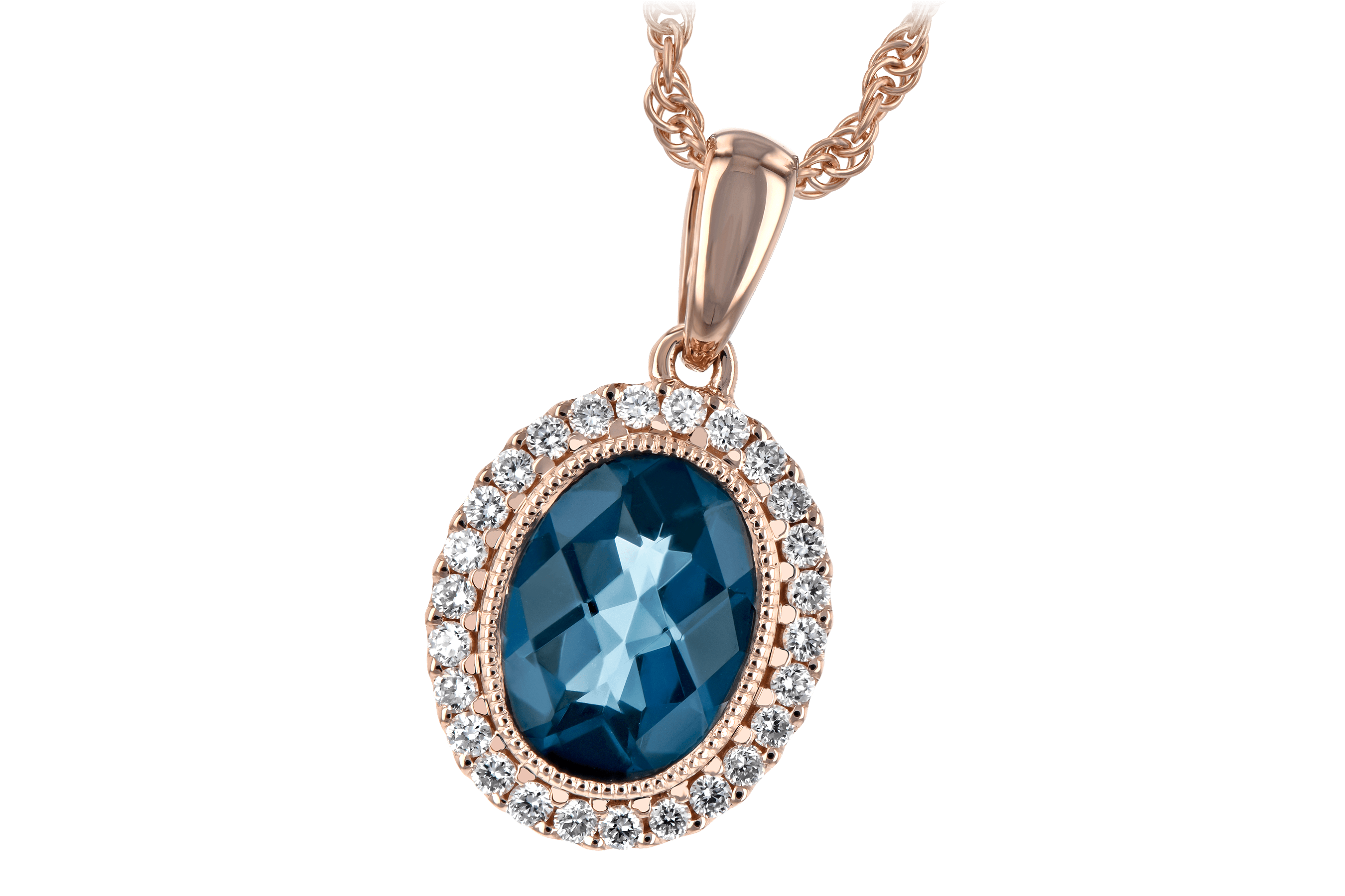 A198-37925: NECK 1.28 LONDON BLUE TOPAZ 1.41 TGW