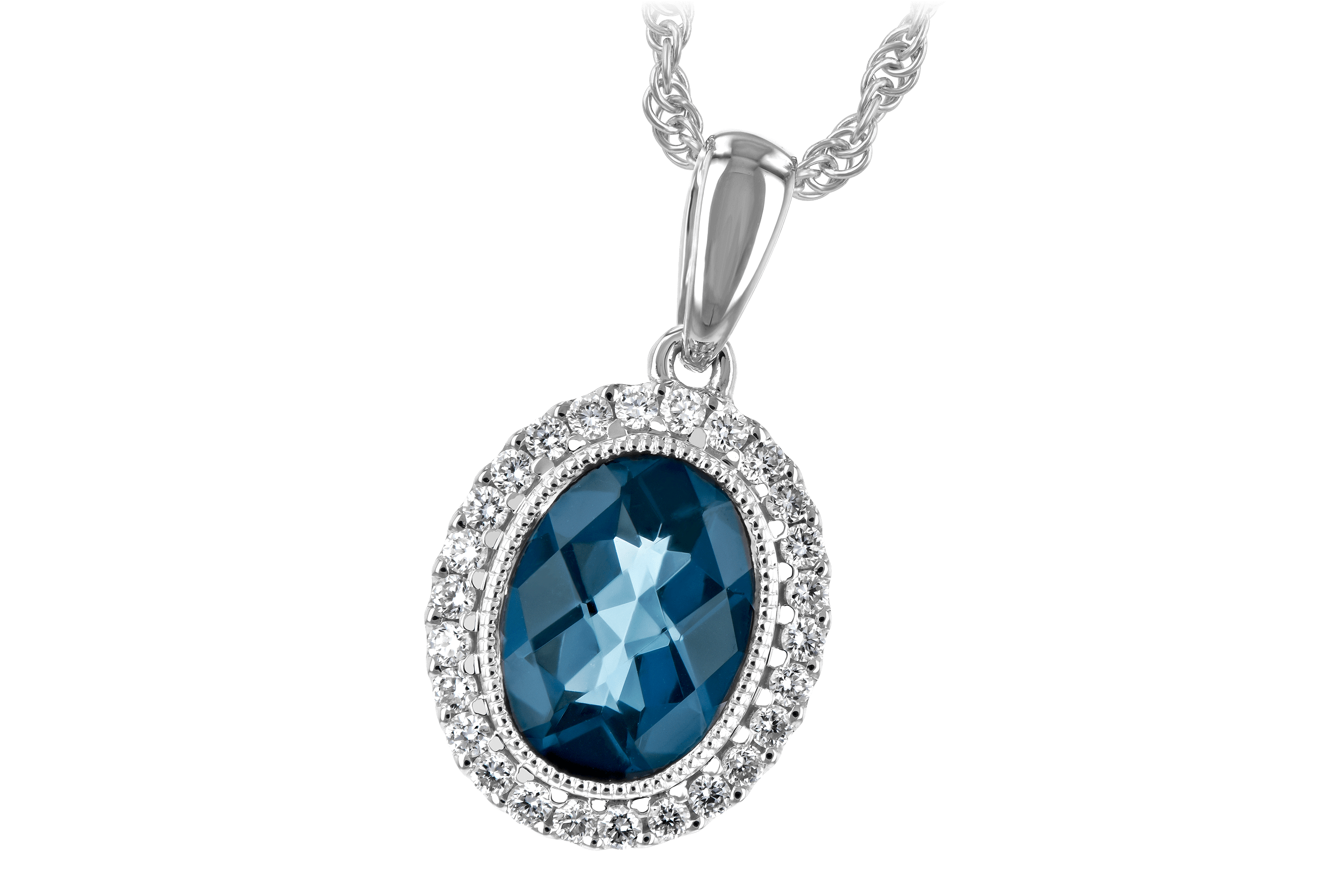 A198-37925: NECK 1.28 LONDON BLUE TOPAZ 1.41 TGW