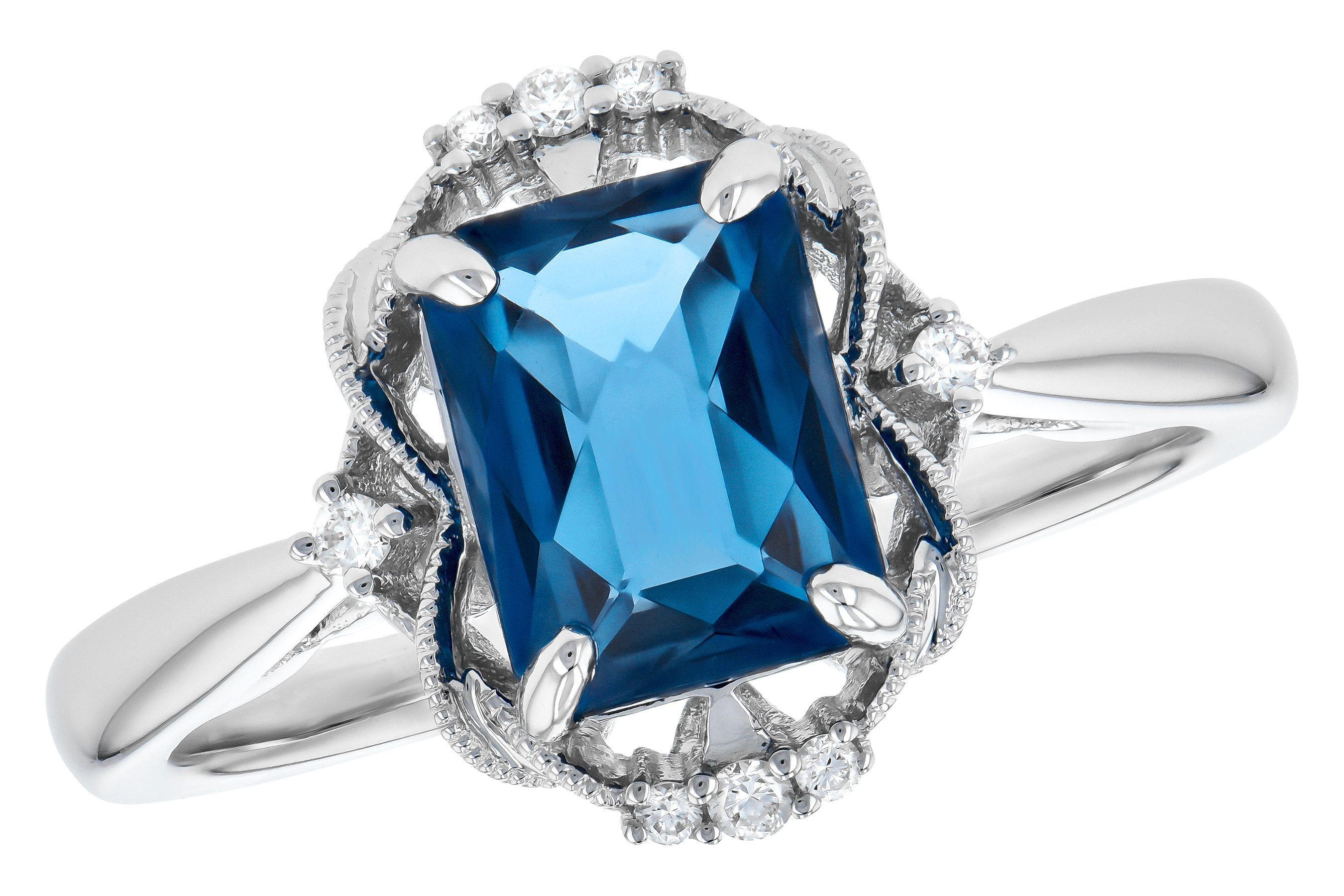 A282-03398: LDS RG 1.70 LONDON BLUE TOPAZ 1.76 TGW