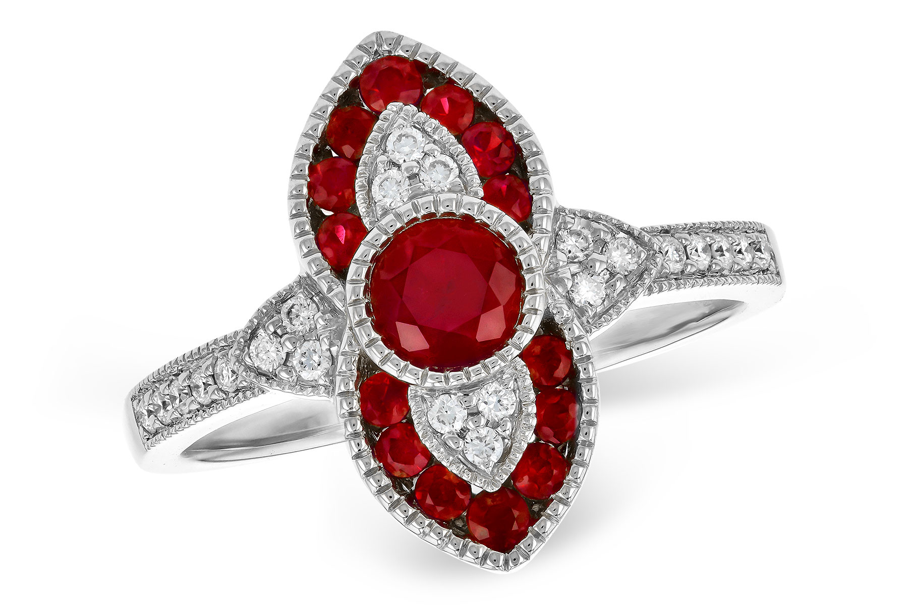 A282-03443: LDS RG .63 TW RUBY .75 TGW