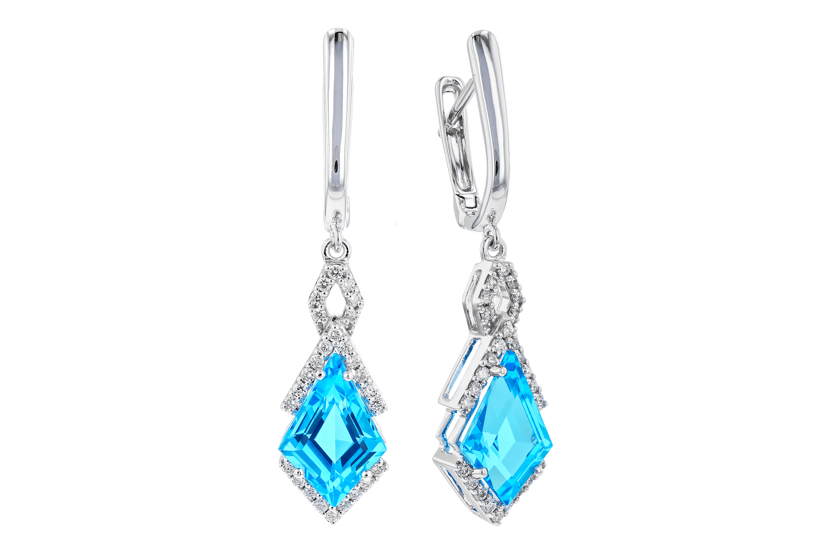 A282-93407: EARR 2.72 TW BLUE TOPAZ 2.90 TGW