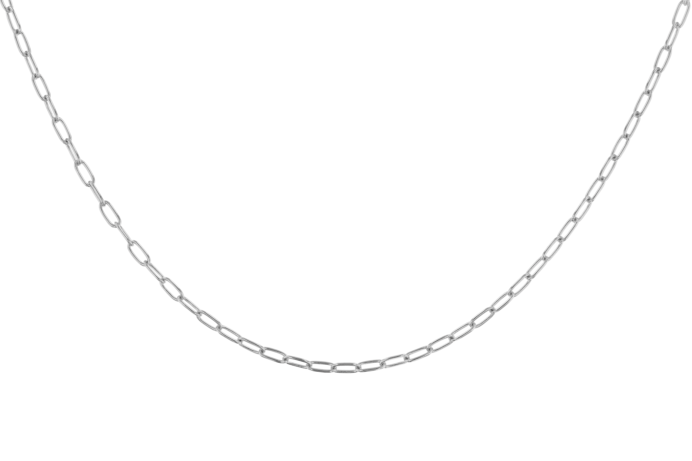 A282-97052: PAPERCLIP SM (20IN, 2.40MM, 14KT, LOBSTER CLASP)