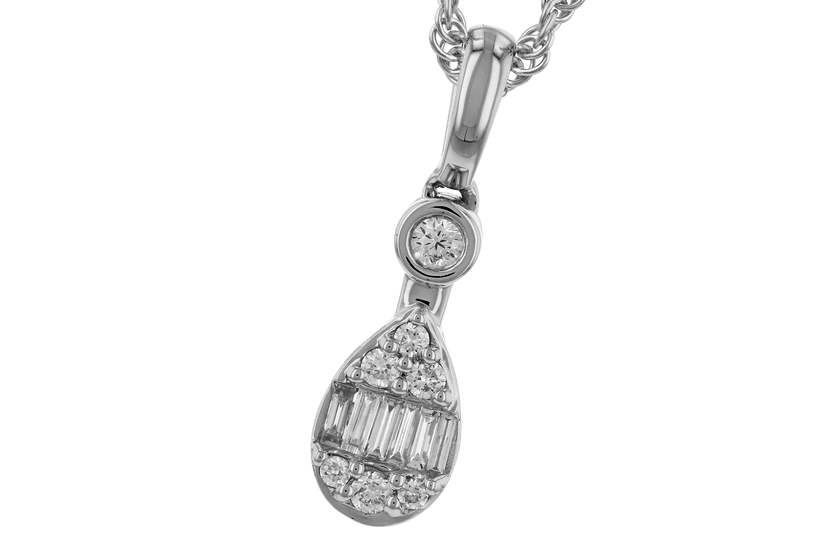 A283-83370: NECKLACE .05 BAG .14 TW