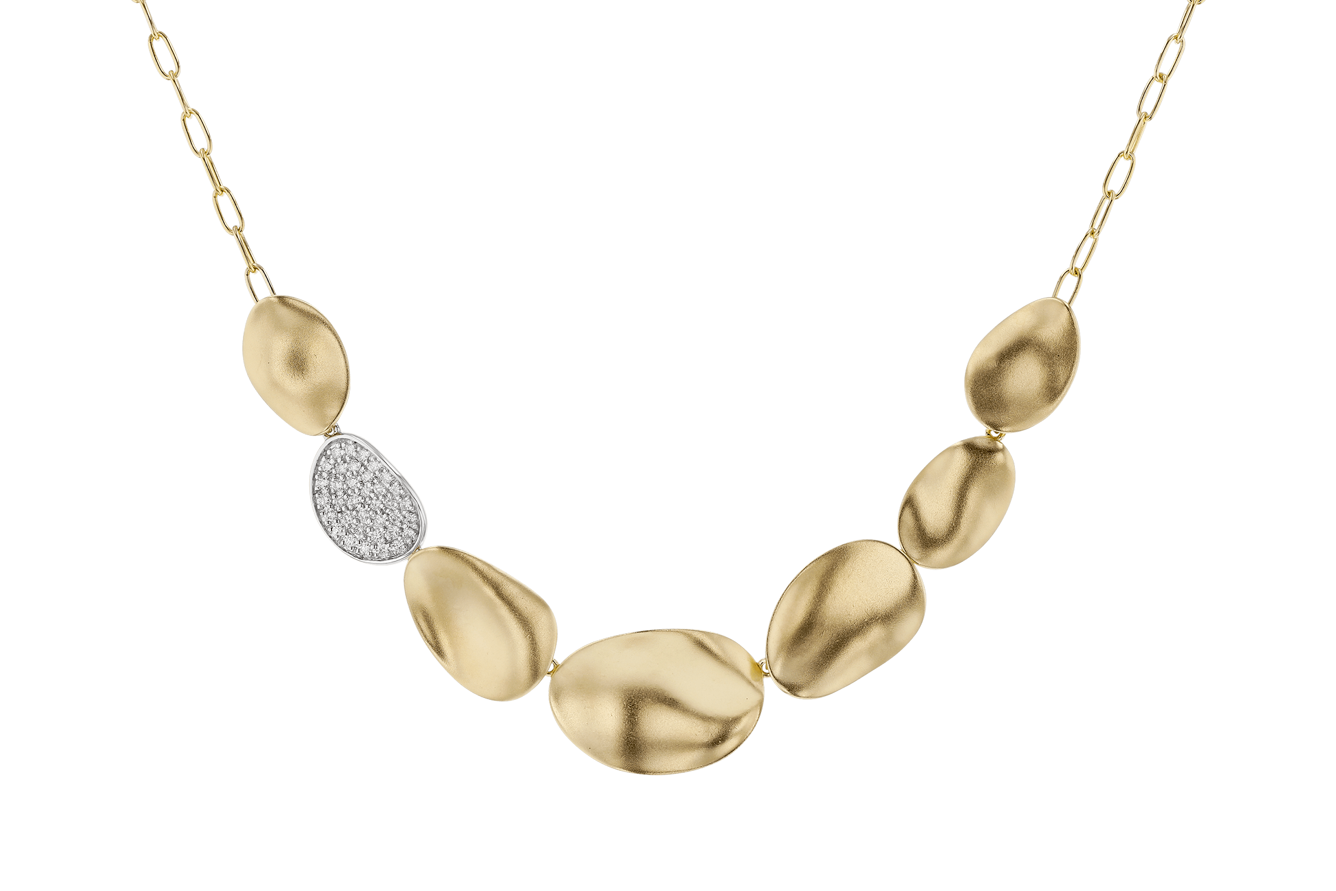 A283-83443: NECKLACE .38 TW (18")