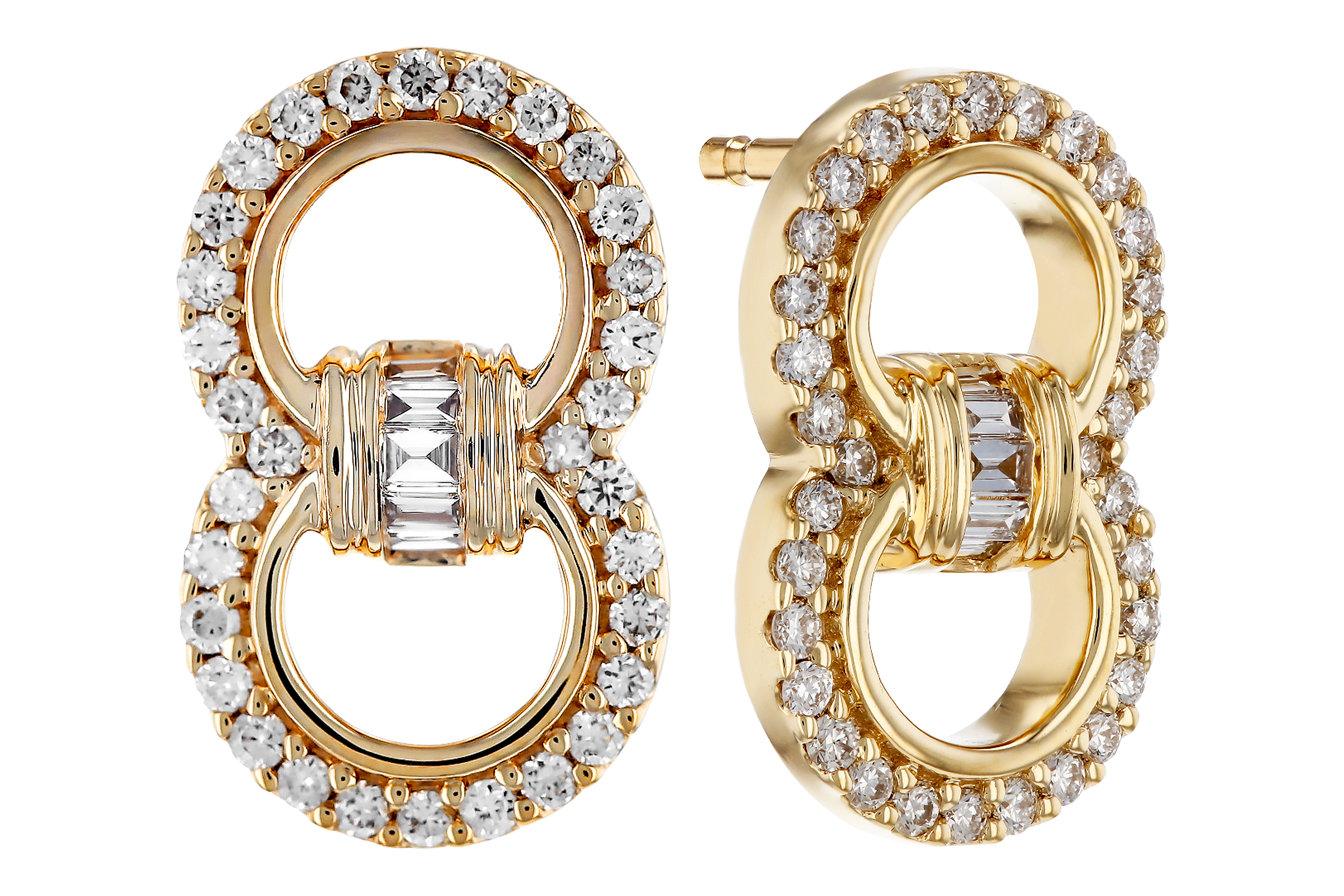 A284-73370: EARRINGS .05 TW BAGS .28 TW