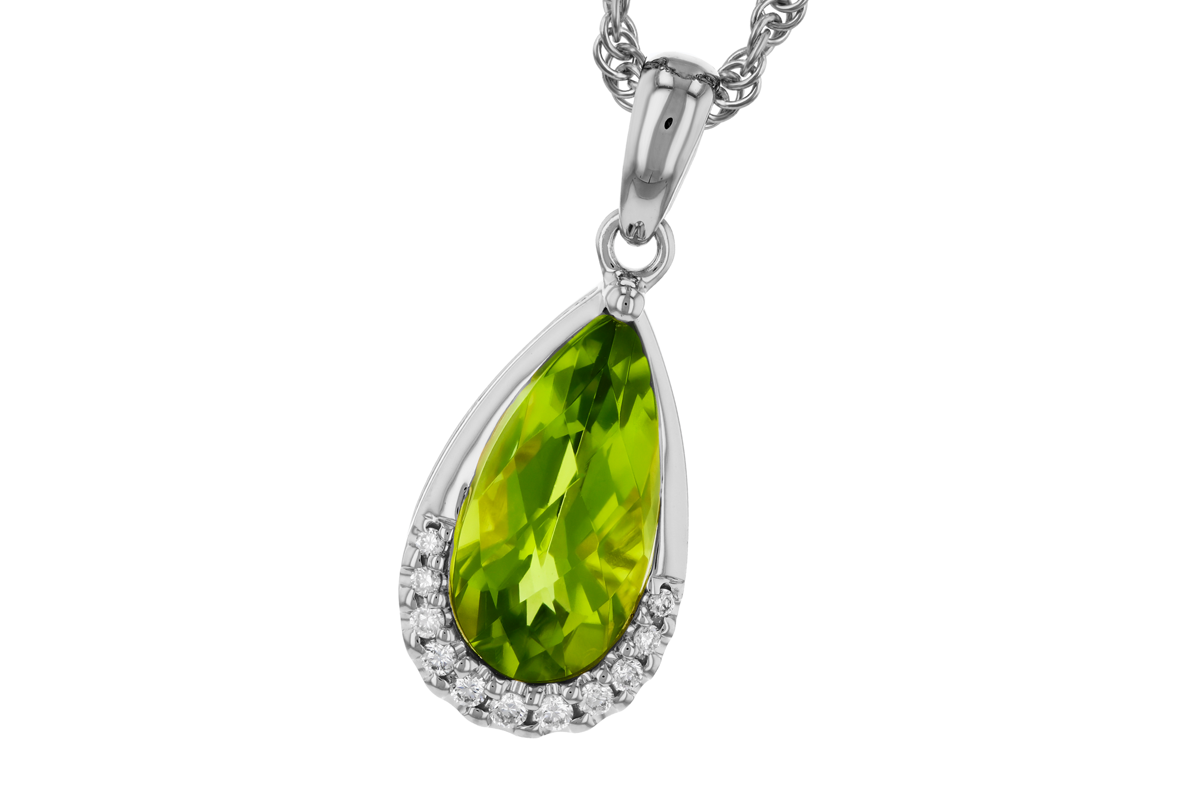 A284-75198: NECK 1.94 PERIDOT 2.00 TGW (12x6MM PS)