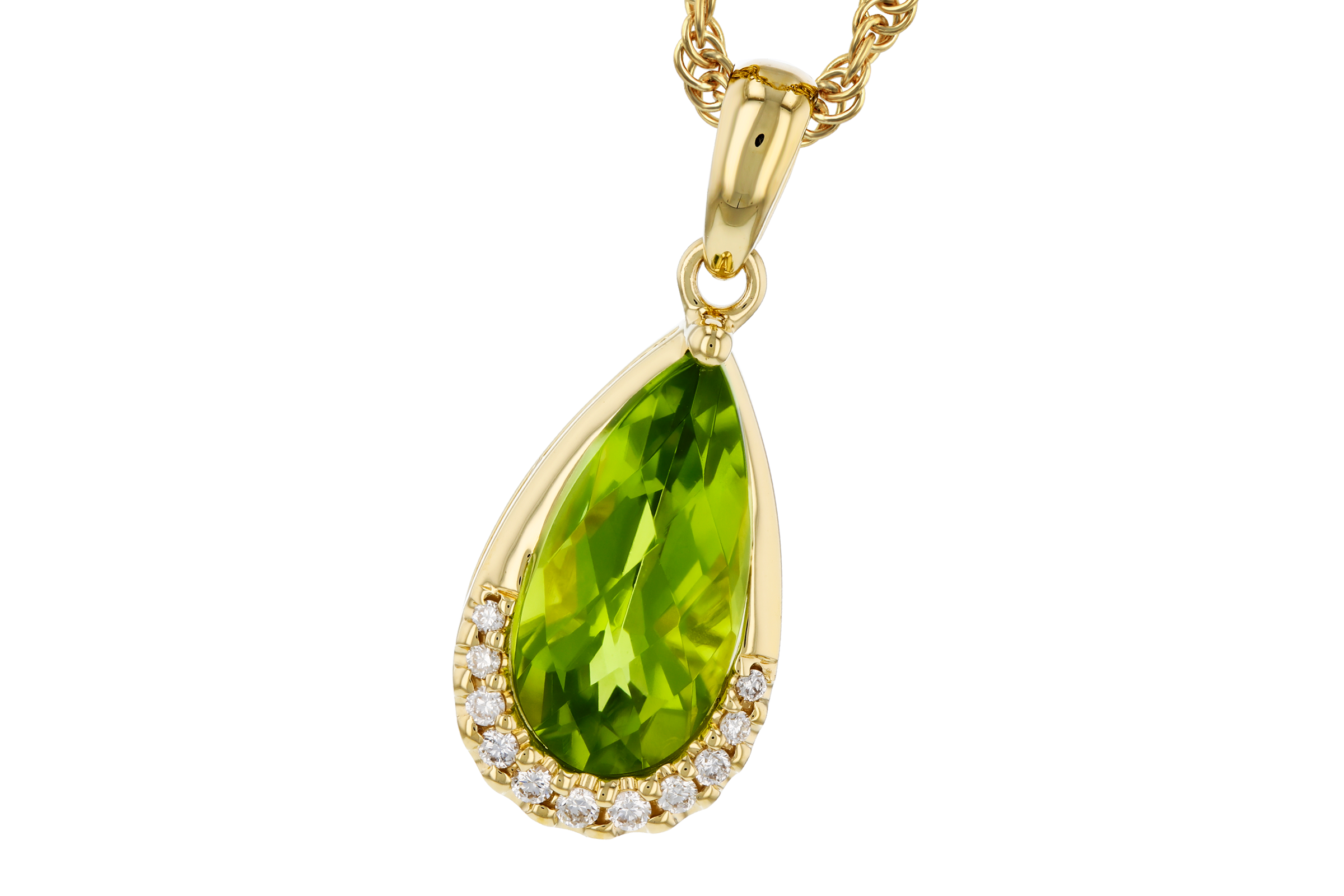 A284-75198: NECK 1.94 PERIDOT 2.00 TGW (12x6MM PS)