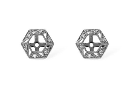 B009-36107: EARRING JACKETS .08 TW (FOR 0.50-1.00 CT TW STUDS)