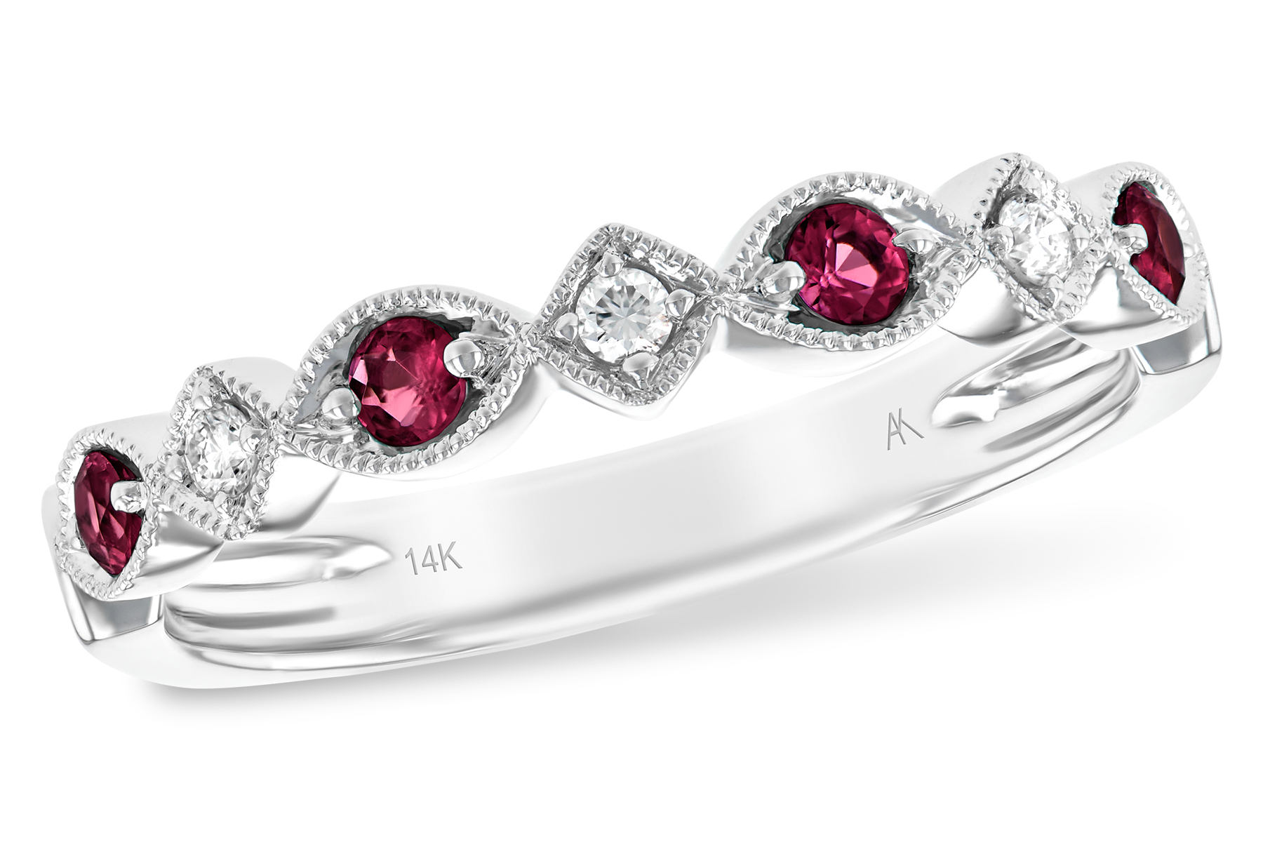 B102-02498: LDS WED RG .20 RUBY .26 TGW