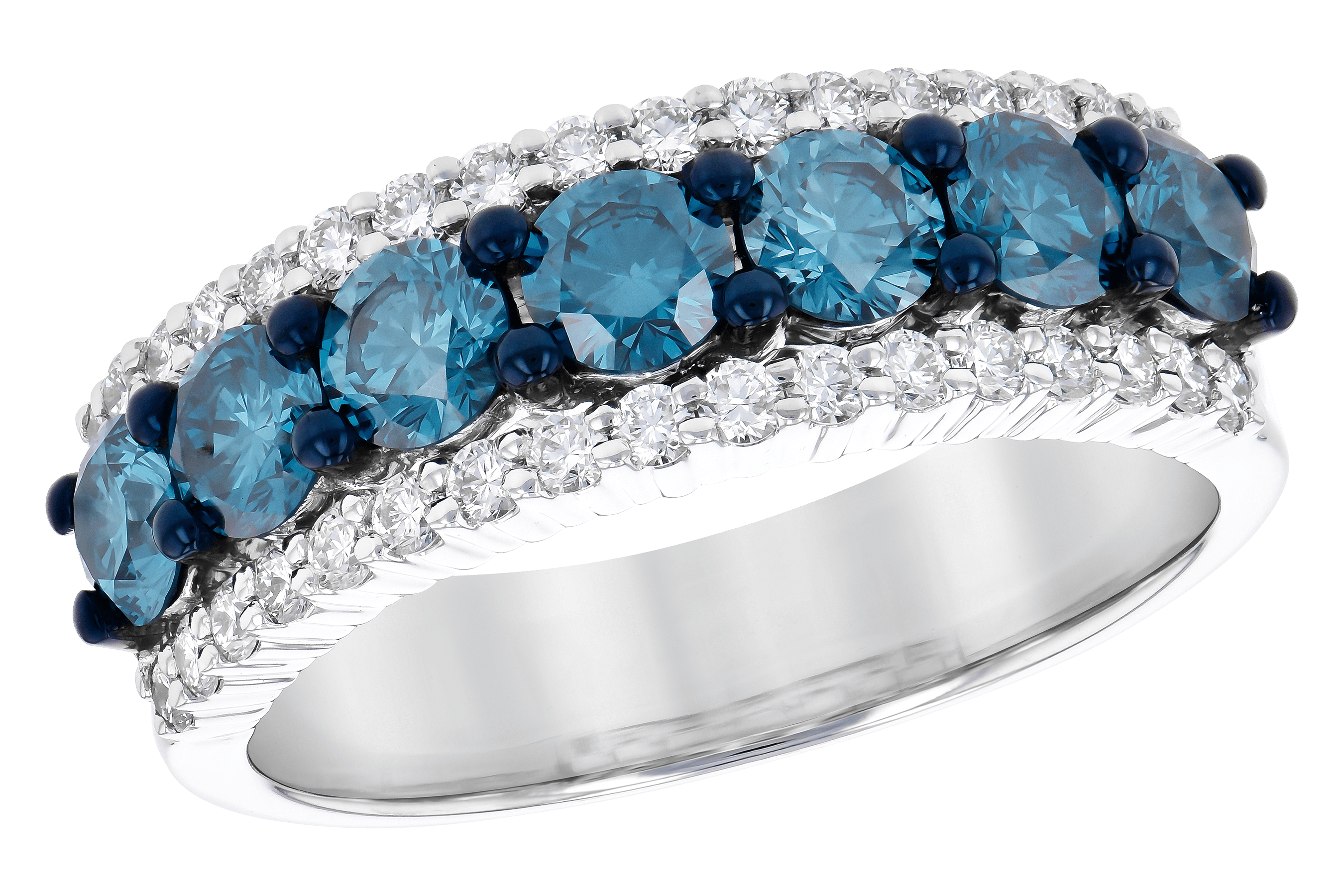 B198-39779: LDS WED RG 1.26 BLUE DIAS 1.70 TGW