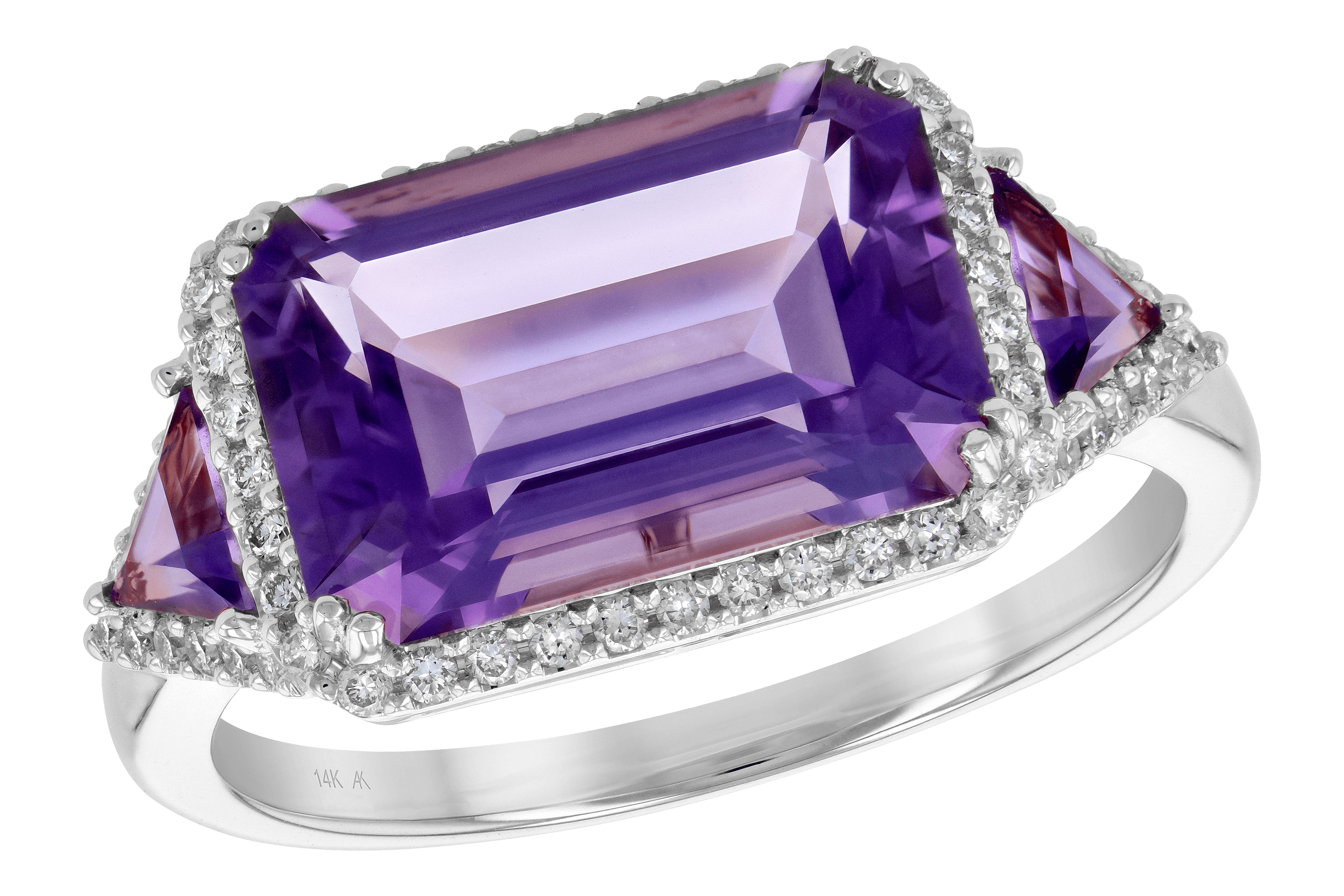 B199-28861: LDS RG 3.48 TW AMETHYST 3.70 TGW (12x8MM)