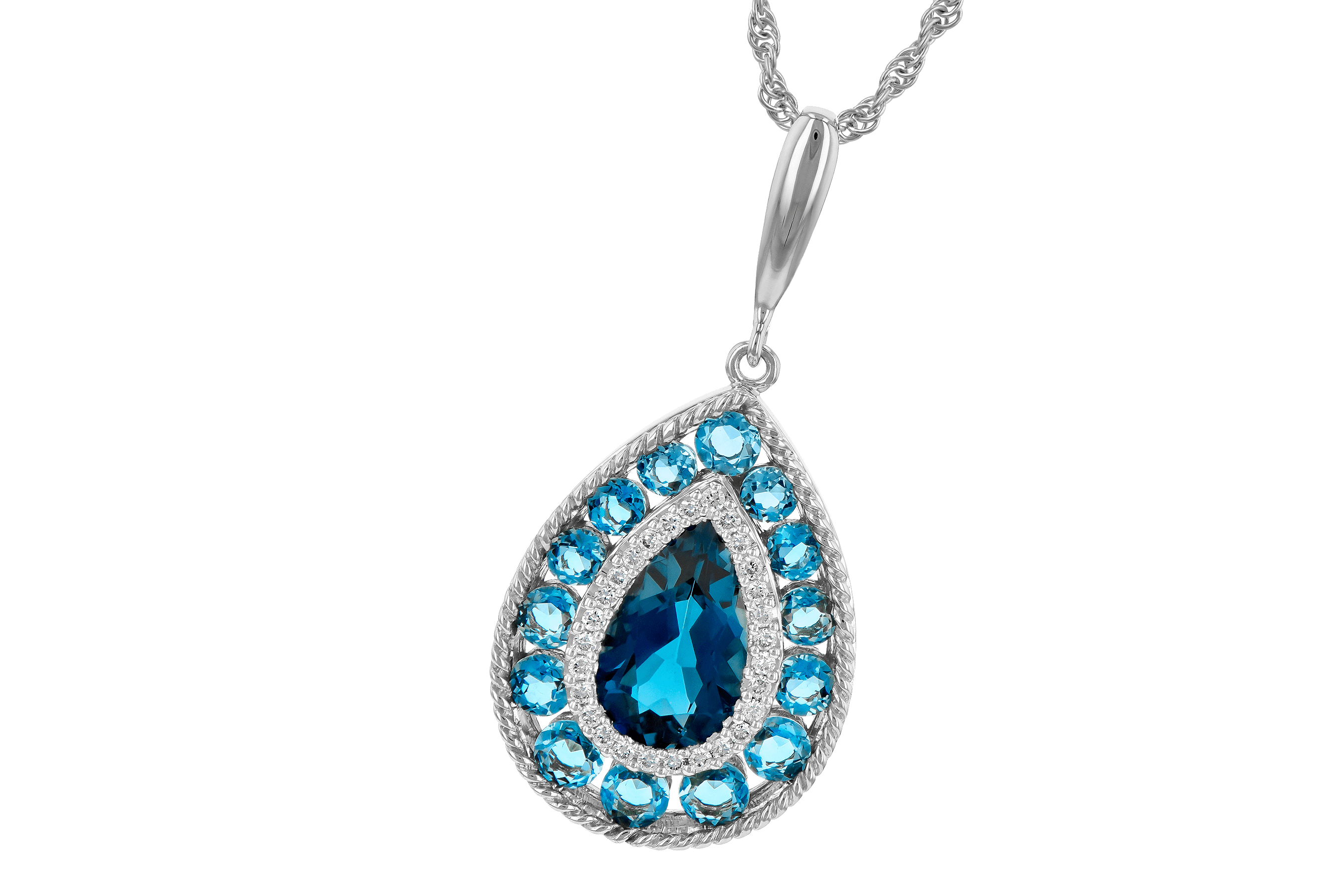 B199-31616: NECK 2.55 TW BLUE TOPAZ 2.65 TGW