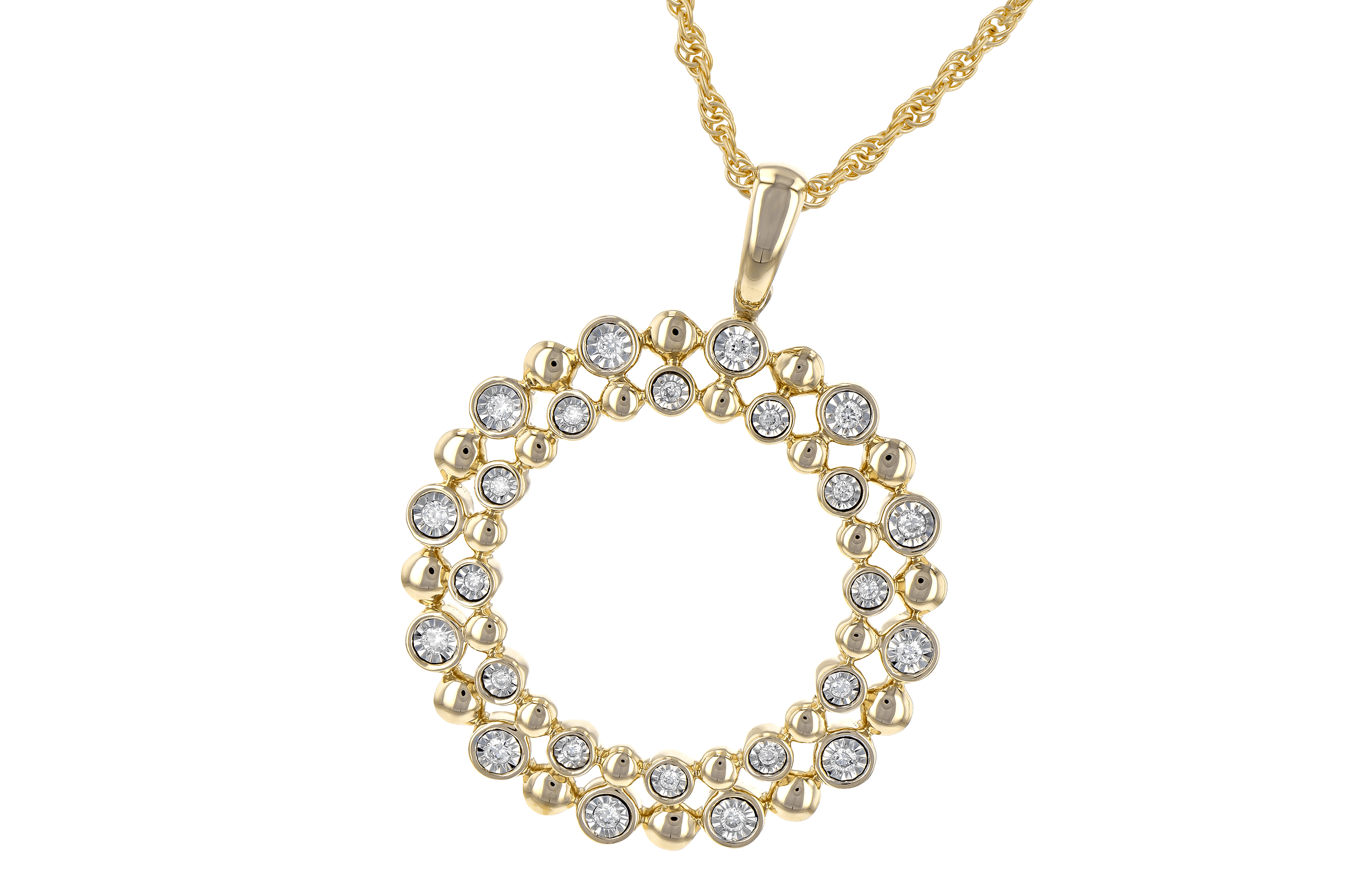 B199-32470: NECKLACE .12 TW