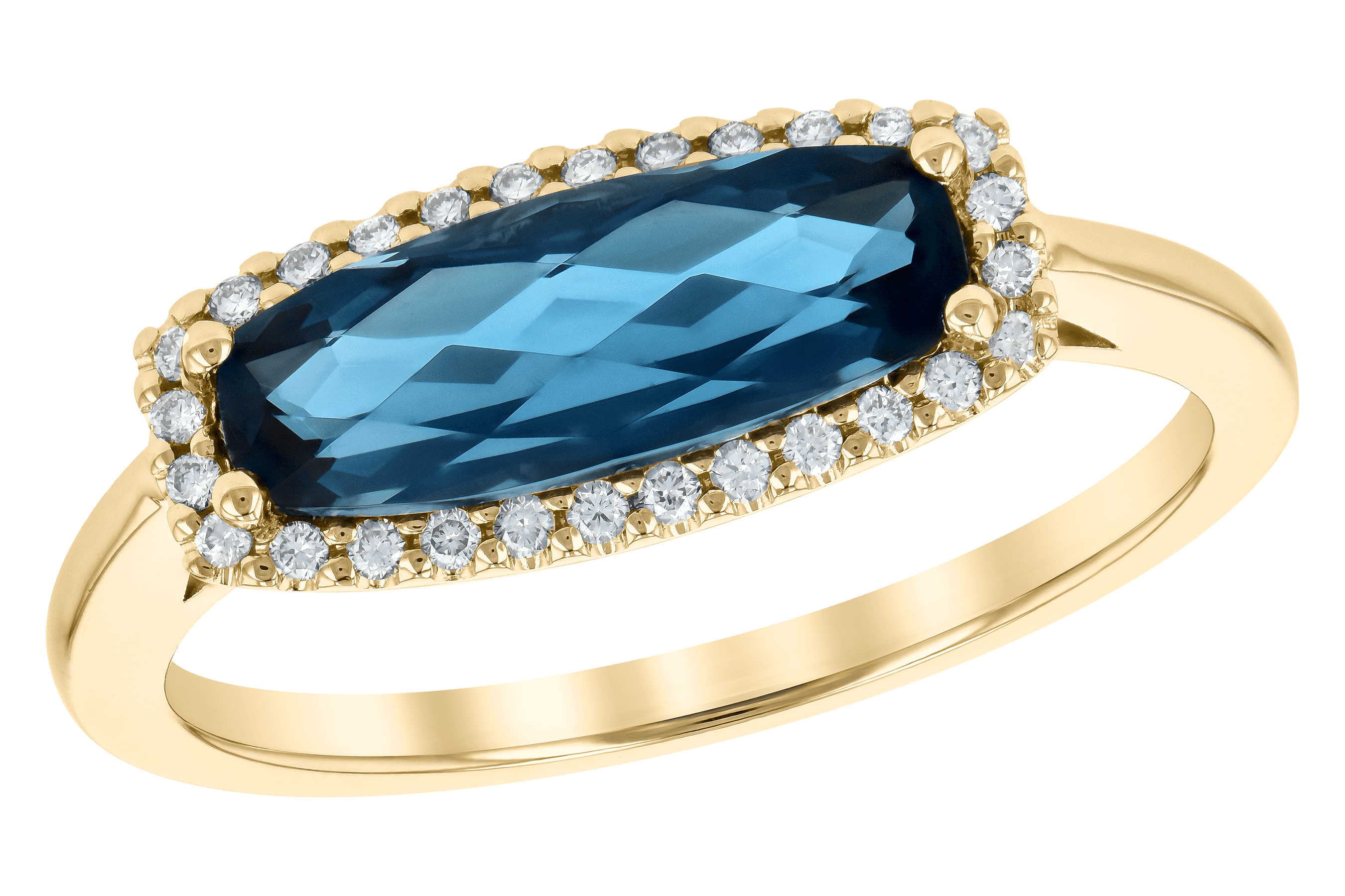 B199-32534: LDS RG 1.79 LONDON BLUE TOPAZ 1.90 TGW