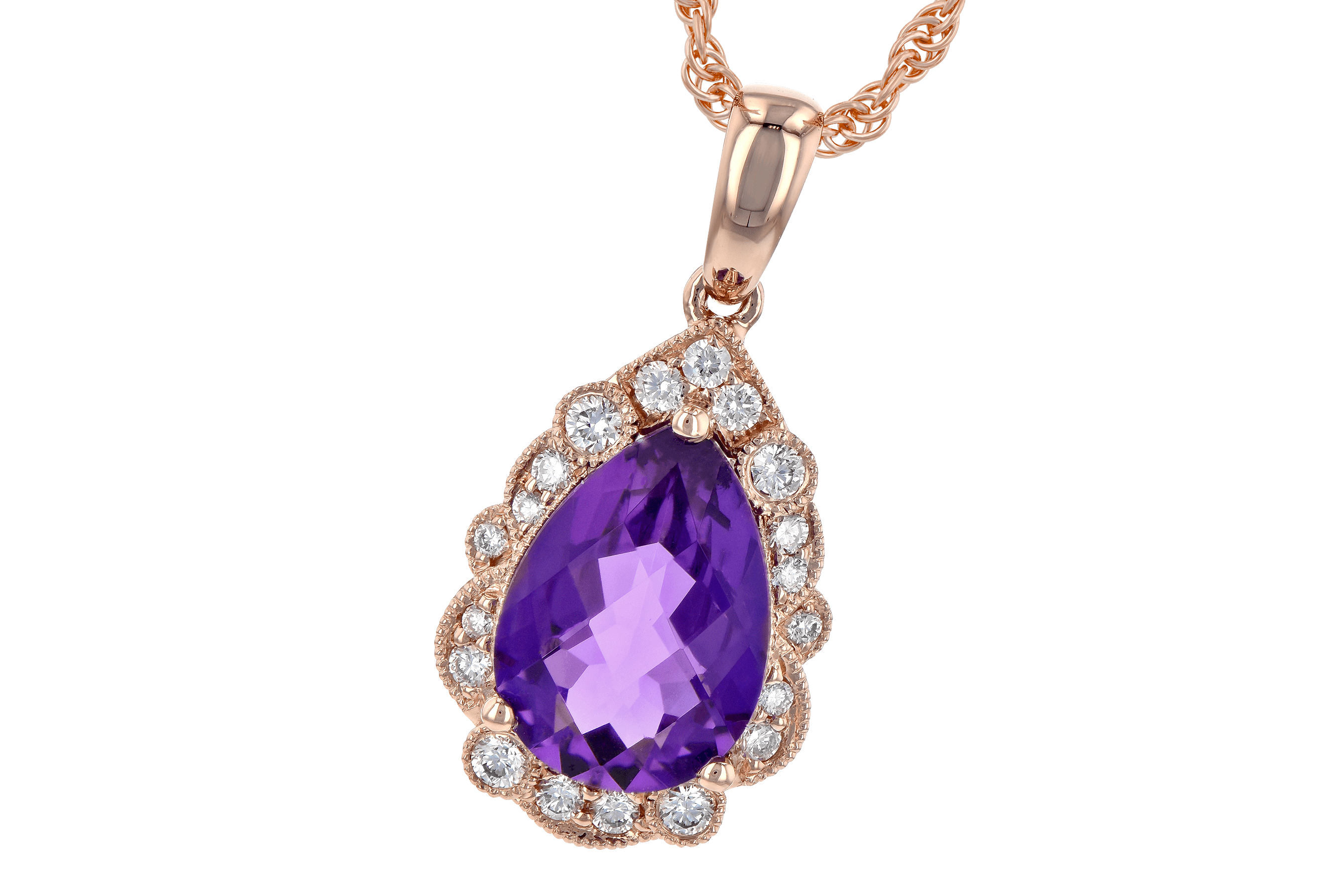 B199-35207: NECKLACE 1.53 AMETHYST 1.68 TGW (10x7 PS)