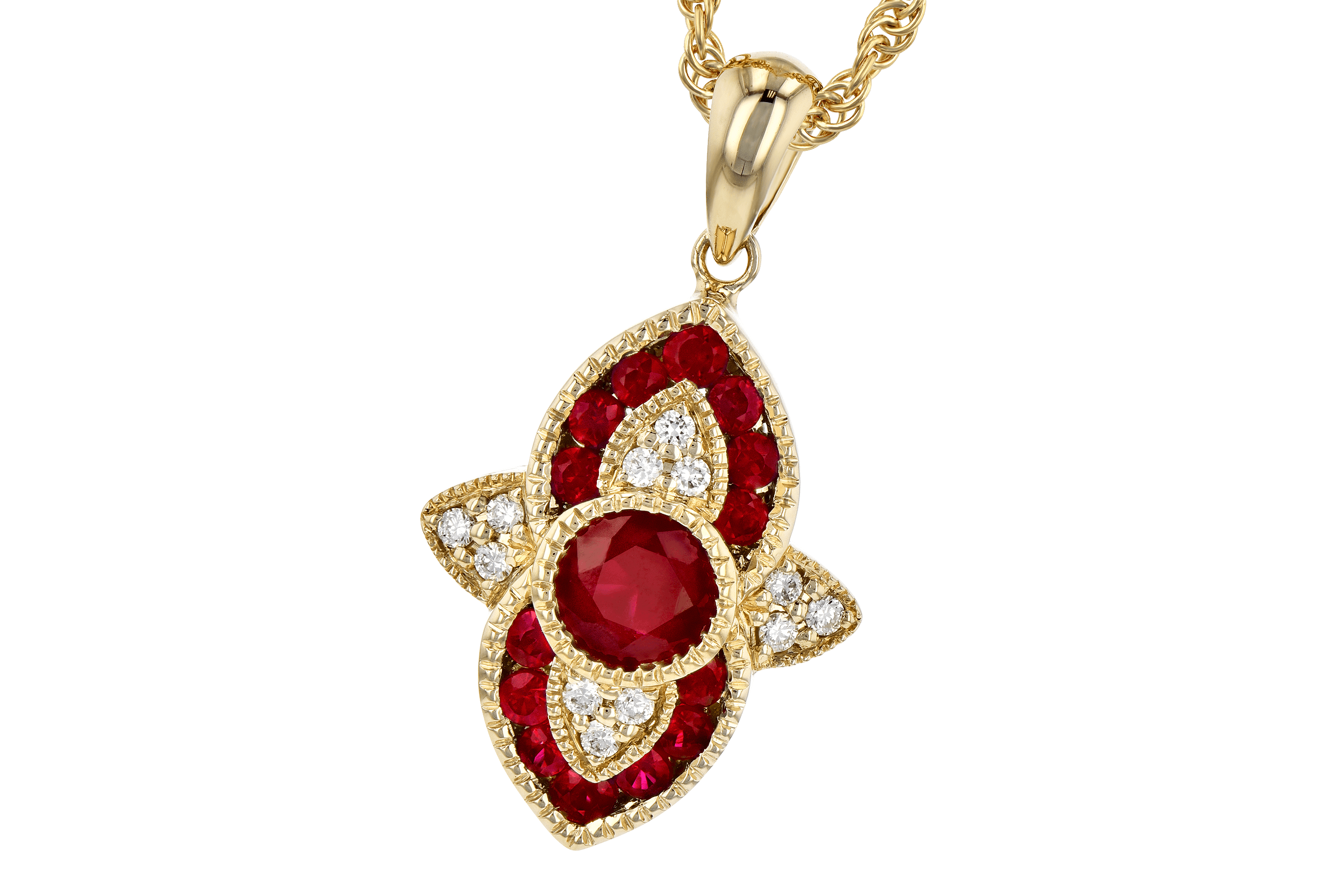 B282-03443: NECK .63 TW RUBY .70 TGW