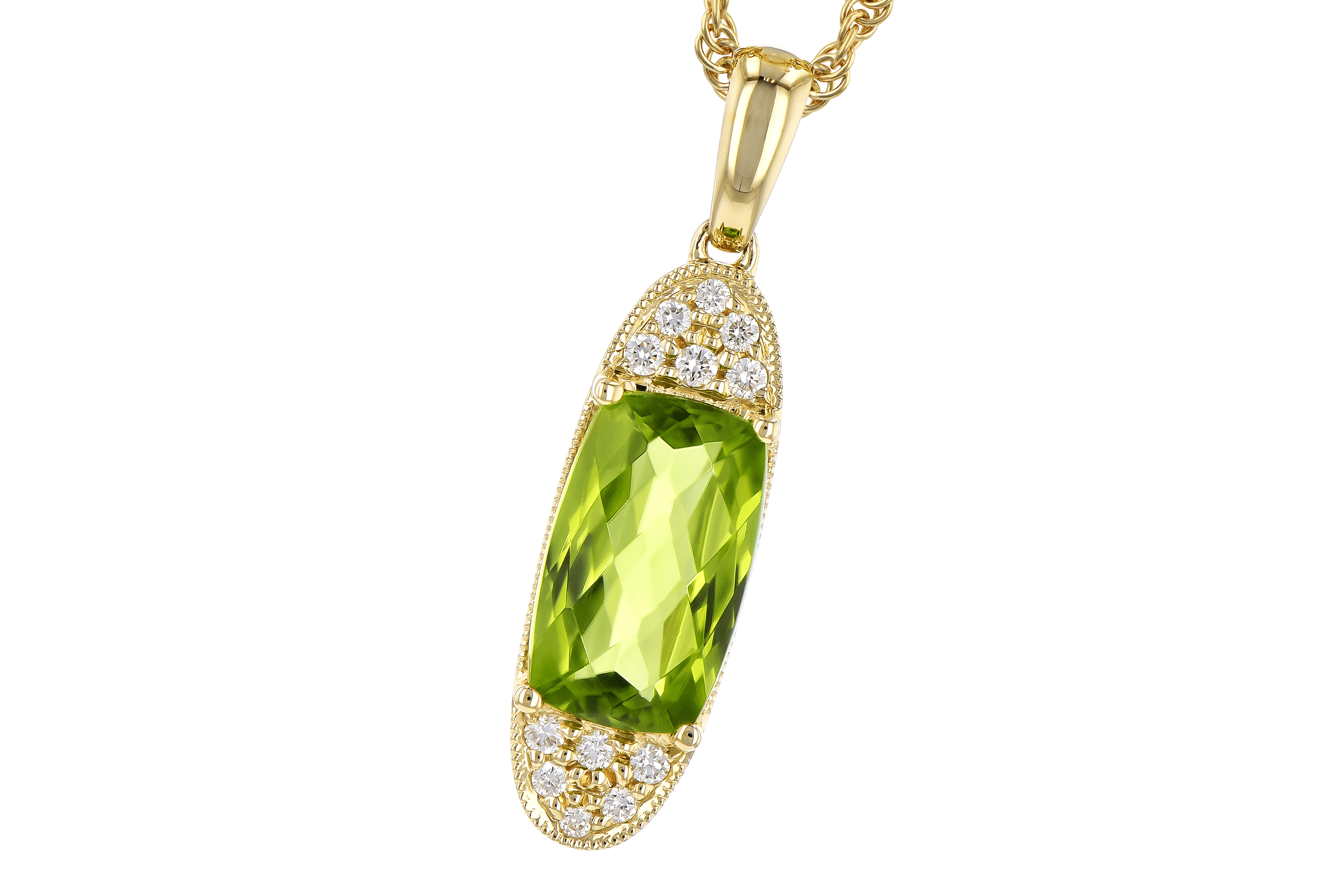 B282-07925: NECK 1.90 PERIDOT 2.00 TGW