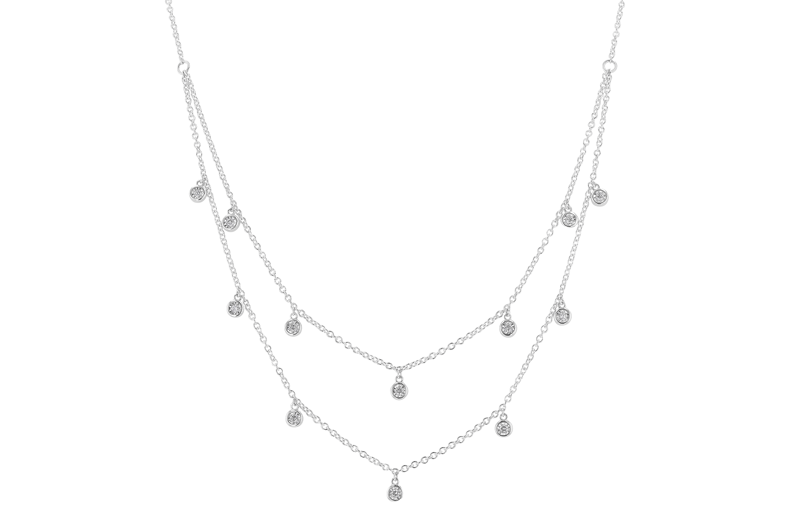 B282-92534: NECKLACE .22 TW (18 INCHES)
