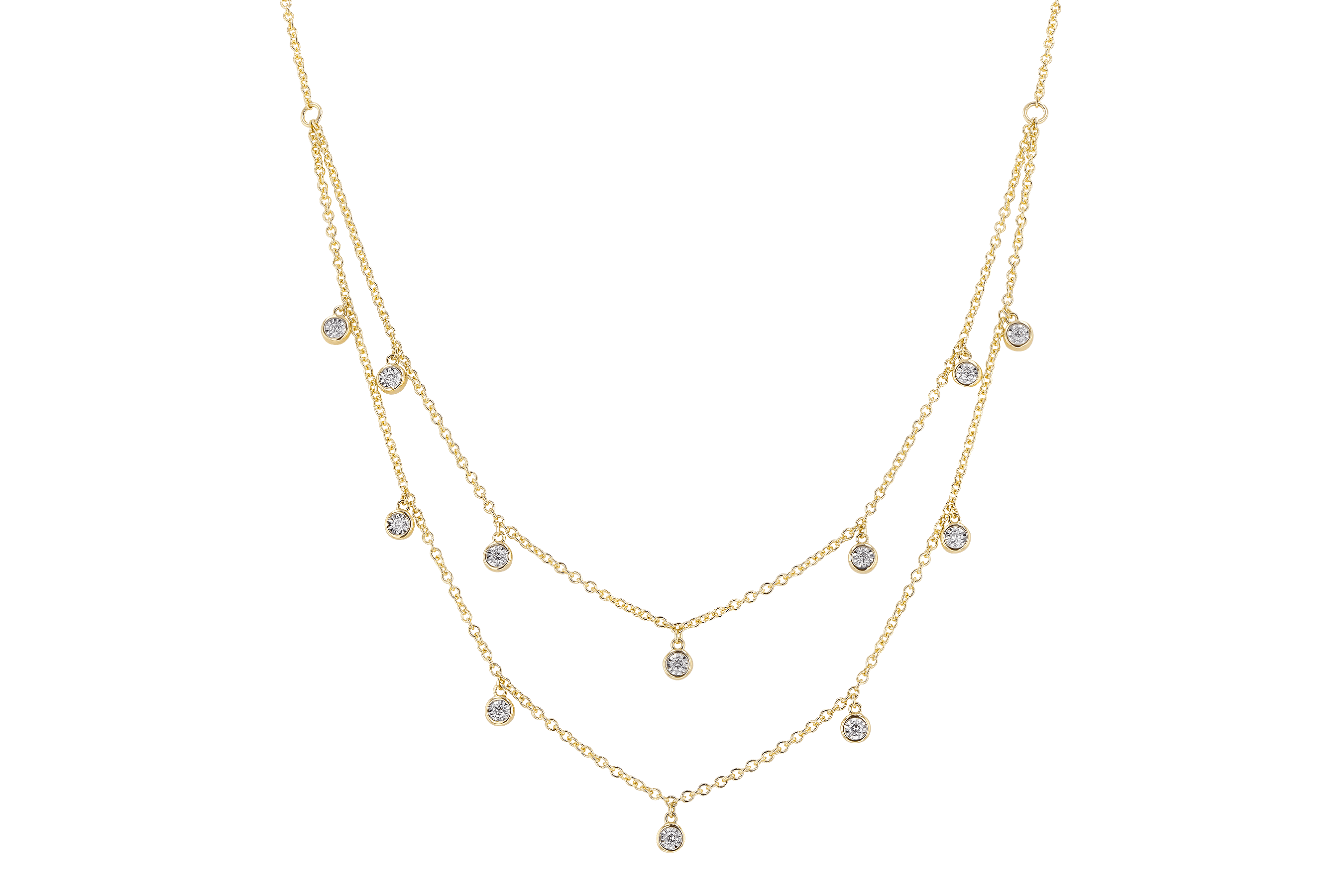 B282-92534: NECKLACE .22 TW (18 INCHES)
