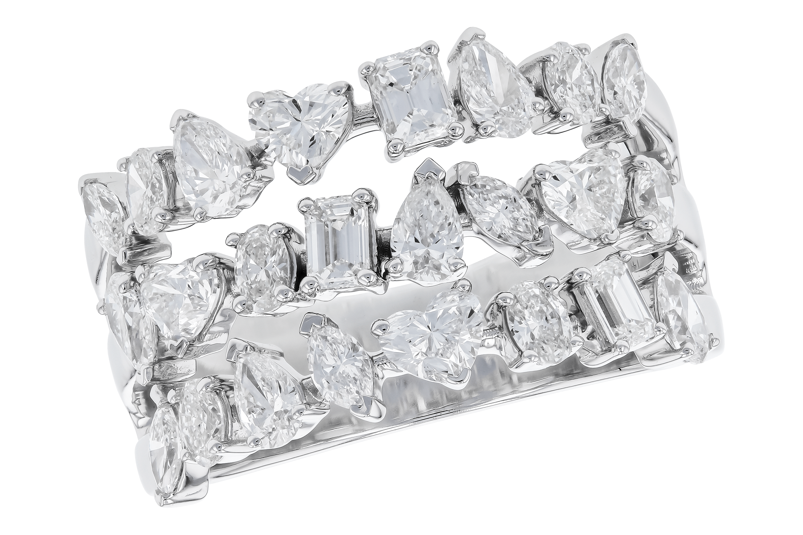 B282-94325: LDS DIA WED RG 2.00 TW FANCY CUT DIAS