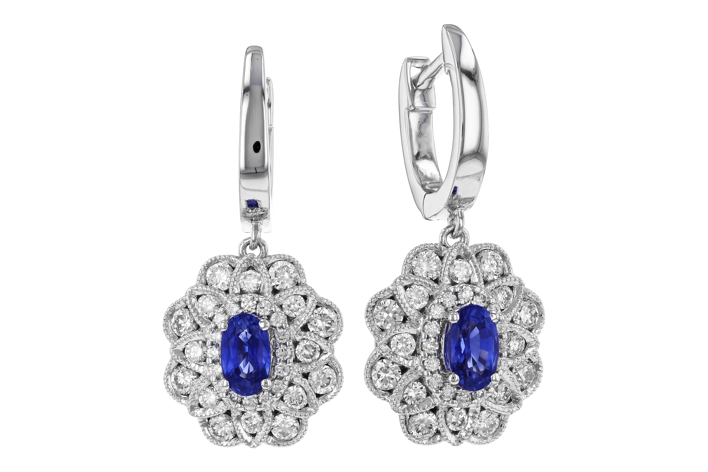 B282-98852: EARR .68 TW SAPPHIRE 1.42 TGW (5x3MM SAPP)
