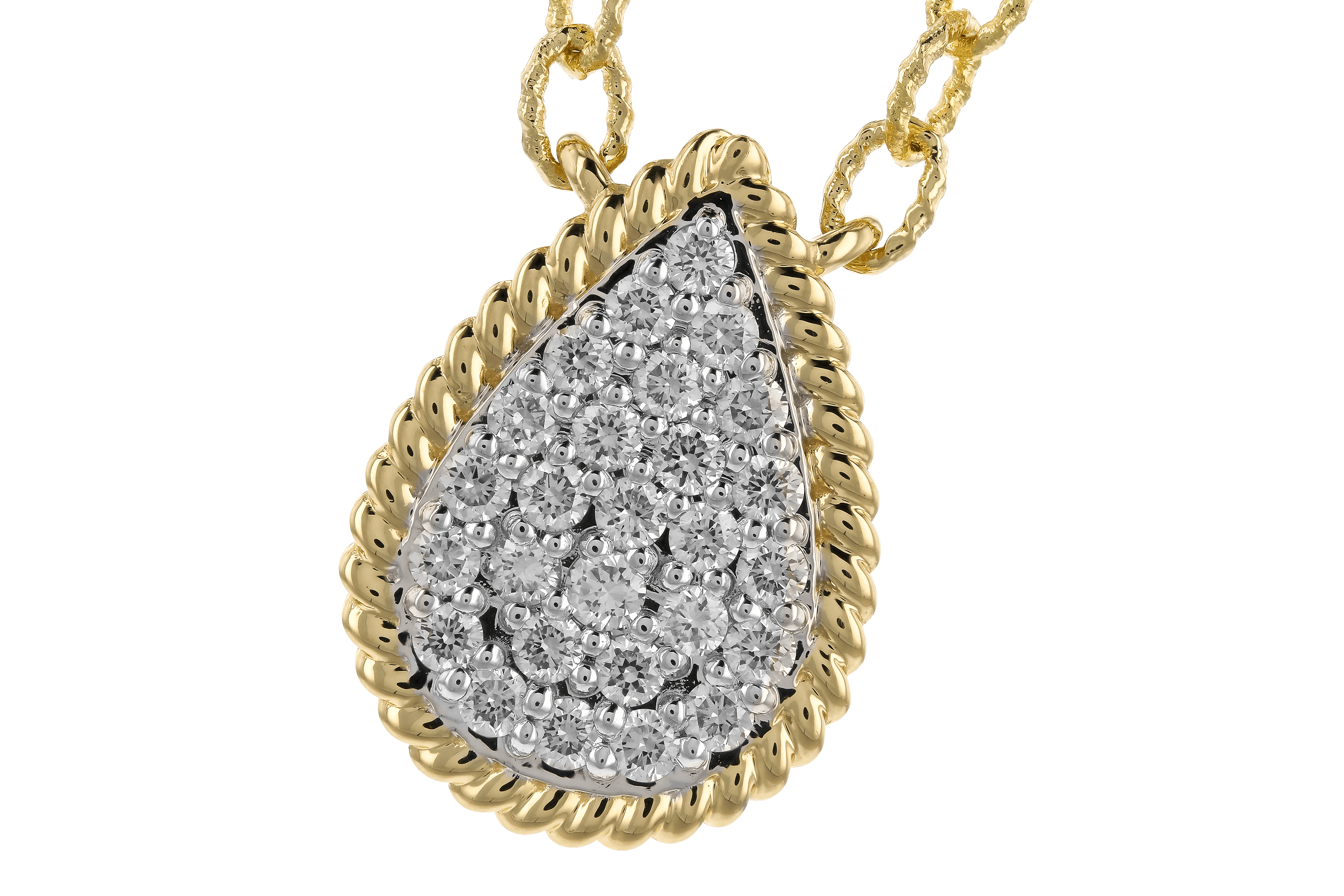 B282-98870: NECKLACE .32 TW (18")