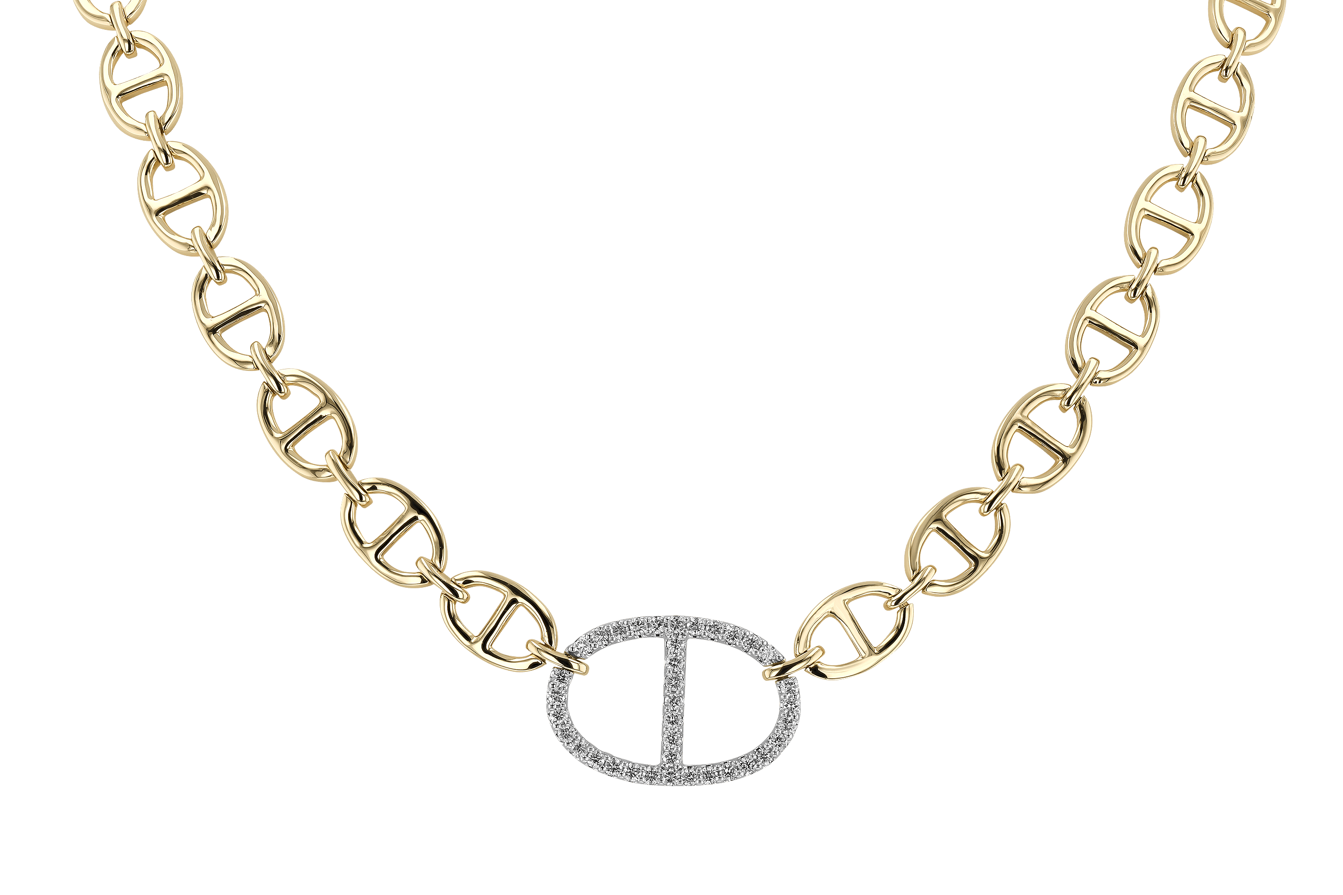 B282-99761: NECKLACE .65 TW (17")