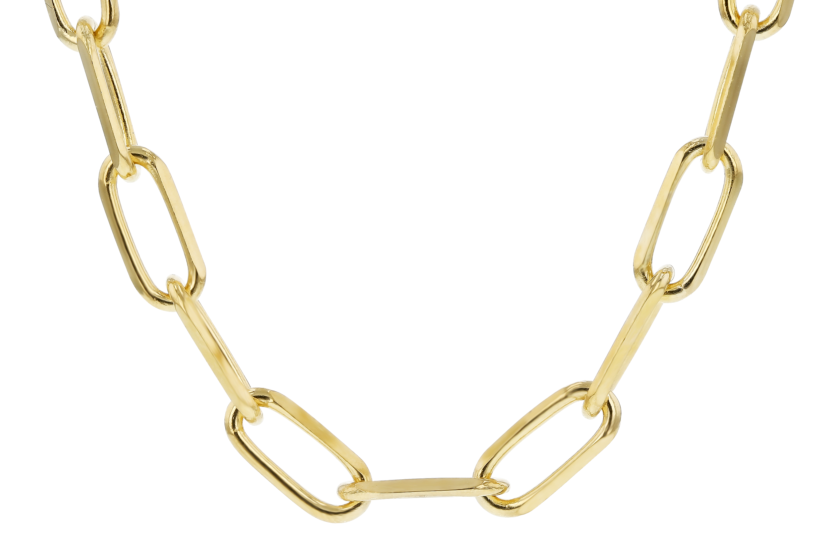 B283-82461: PAPERCLIP LG (7IN, 4.0MM, 14KT, LOBSTER CLASP)