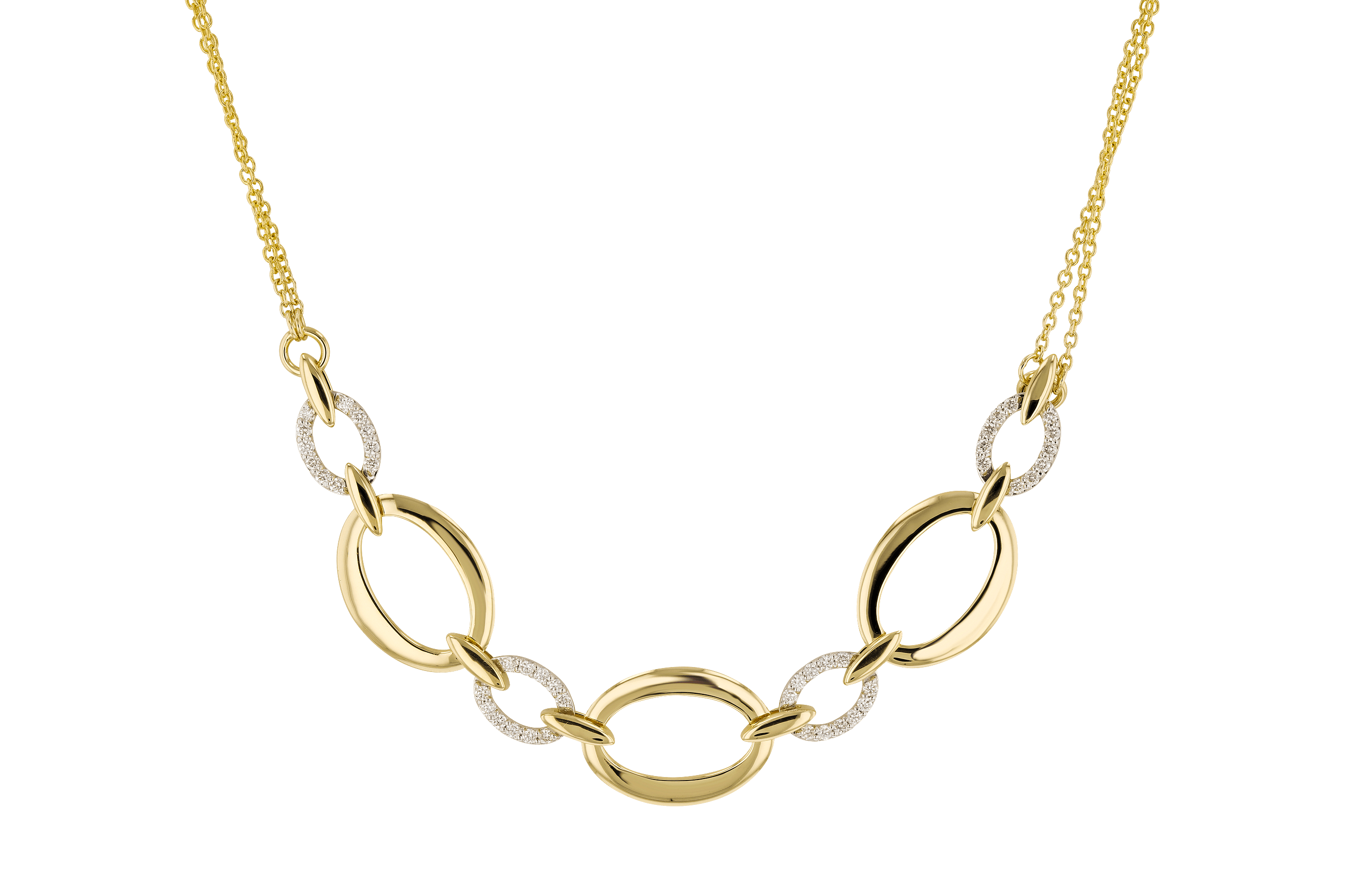 B283-83379: NECKLACE .50 TW (18")