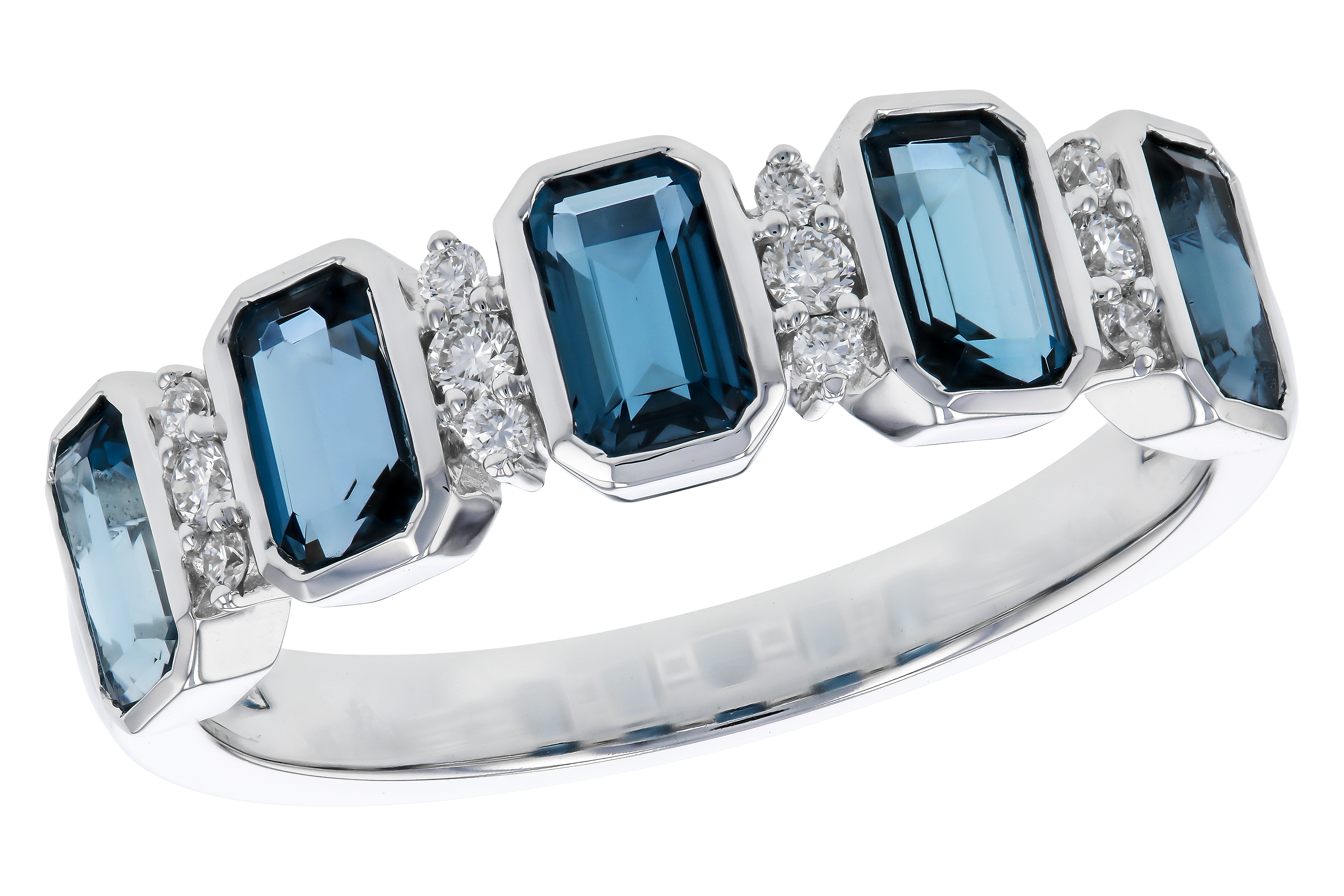 B283-85216: LDS RG 1.46 TW LONDON BLUE TOPAZ 1.58 TGW