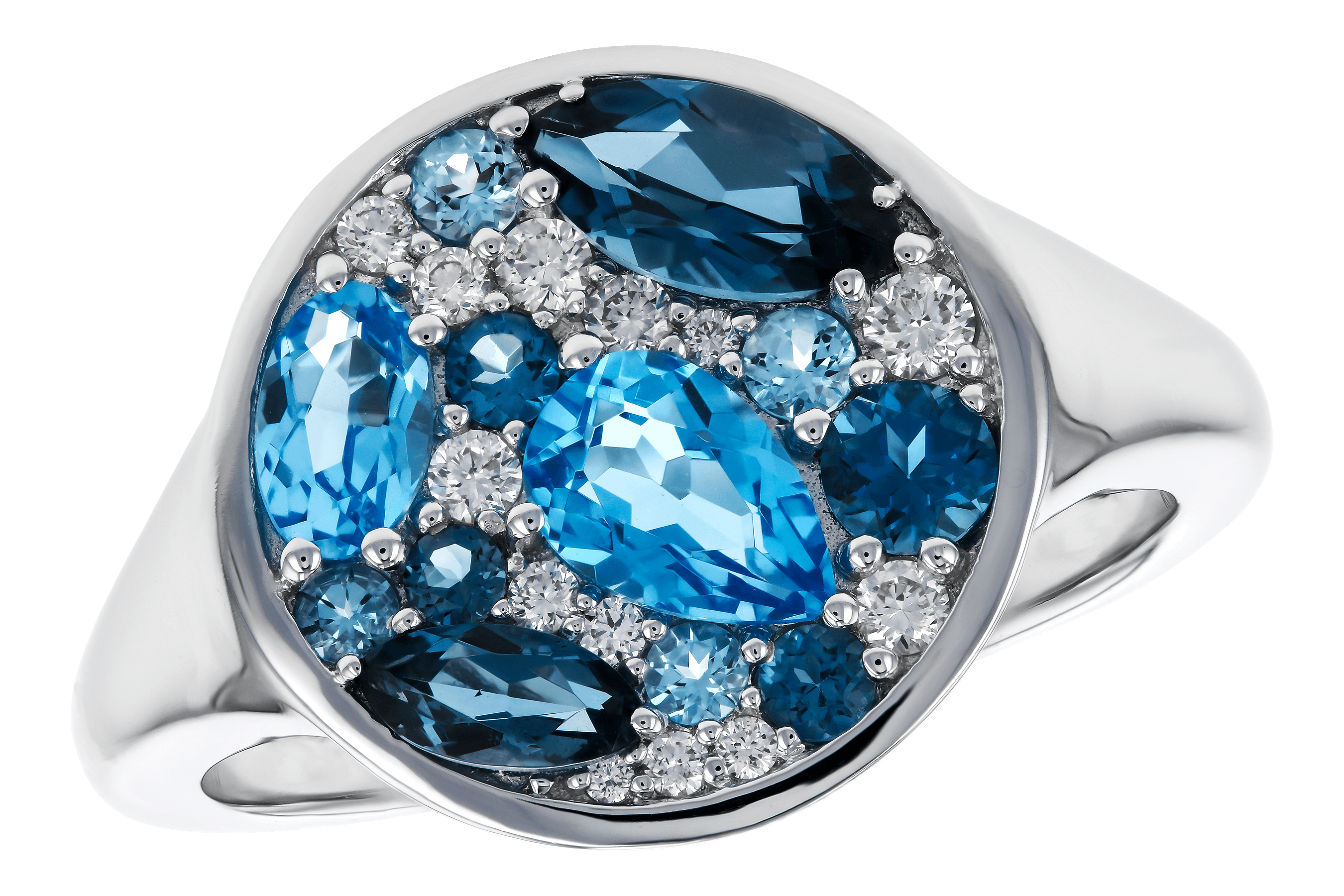 B283-86125: LDS RG 1.80 TW BLUE TOPAZ 1.96 TGW