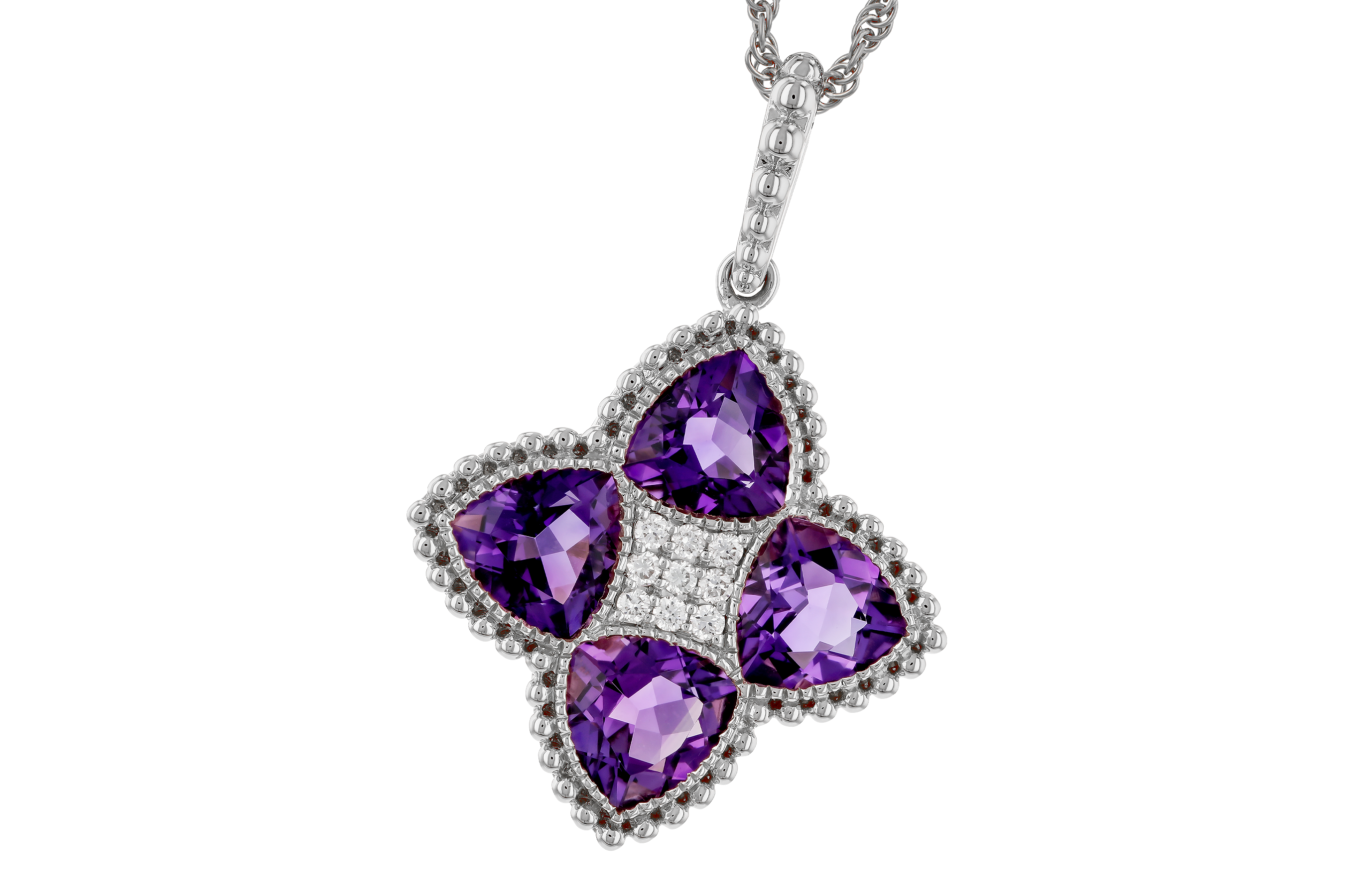 B283-87007: NECKLACE 2.22 AMETHYST 2.28 TGW
