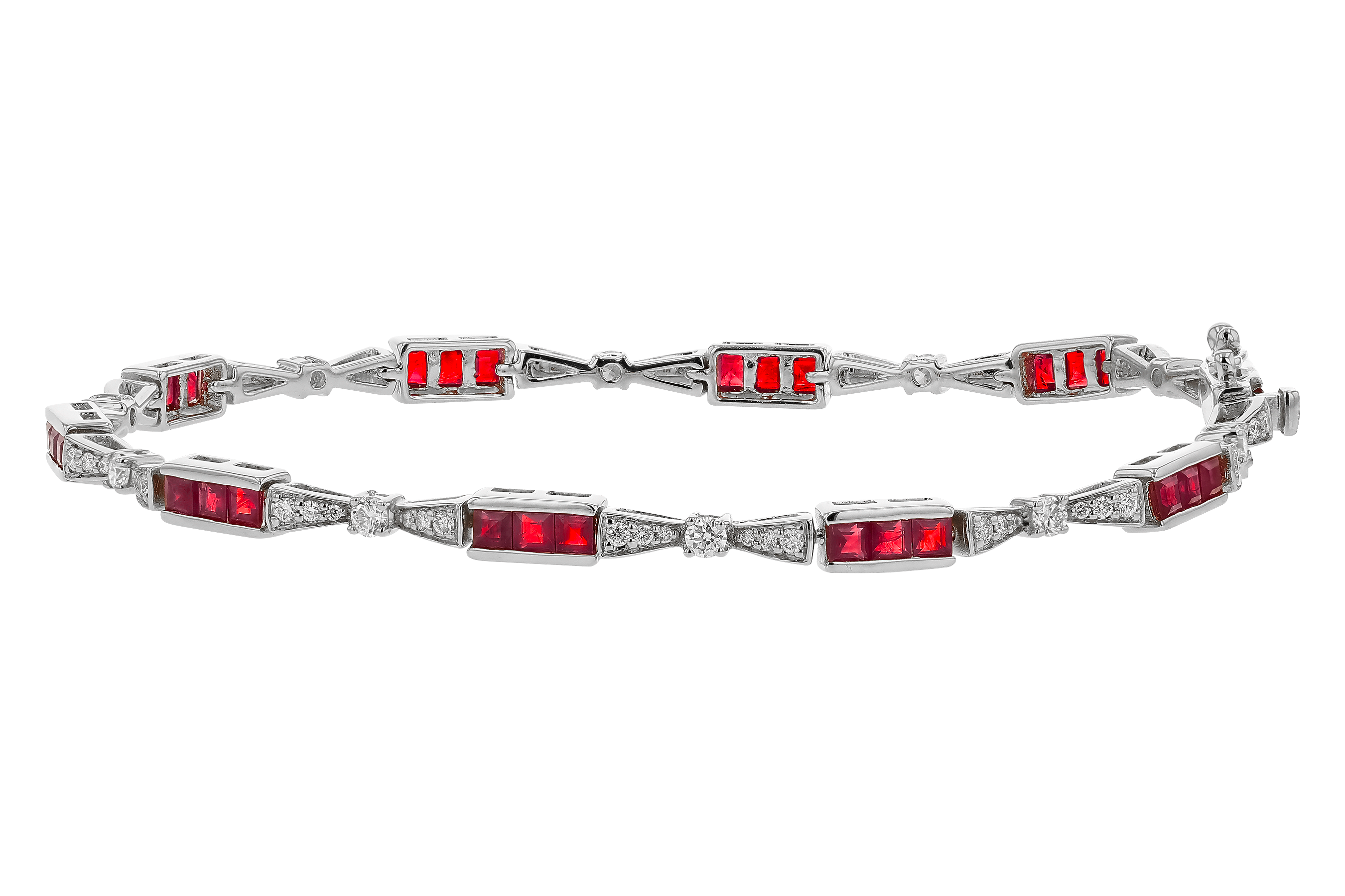 B283-87952: BRACELET 2.05 RUBY 2.70 TGW (7")