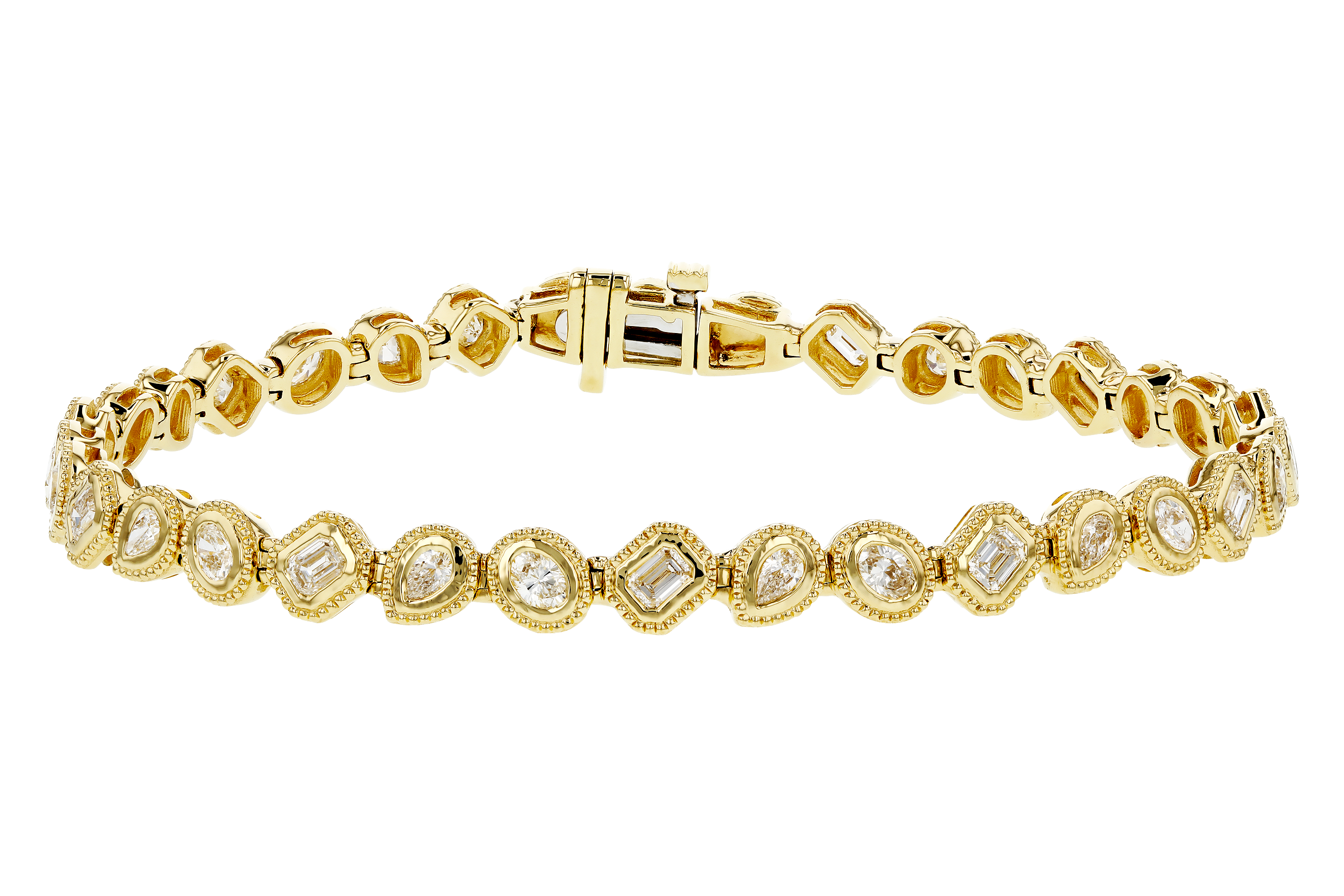 B283-89798: BRACELET 2.15 TW FANCY CUT DIAMONDS