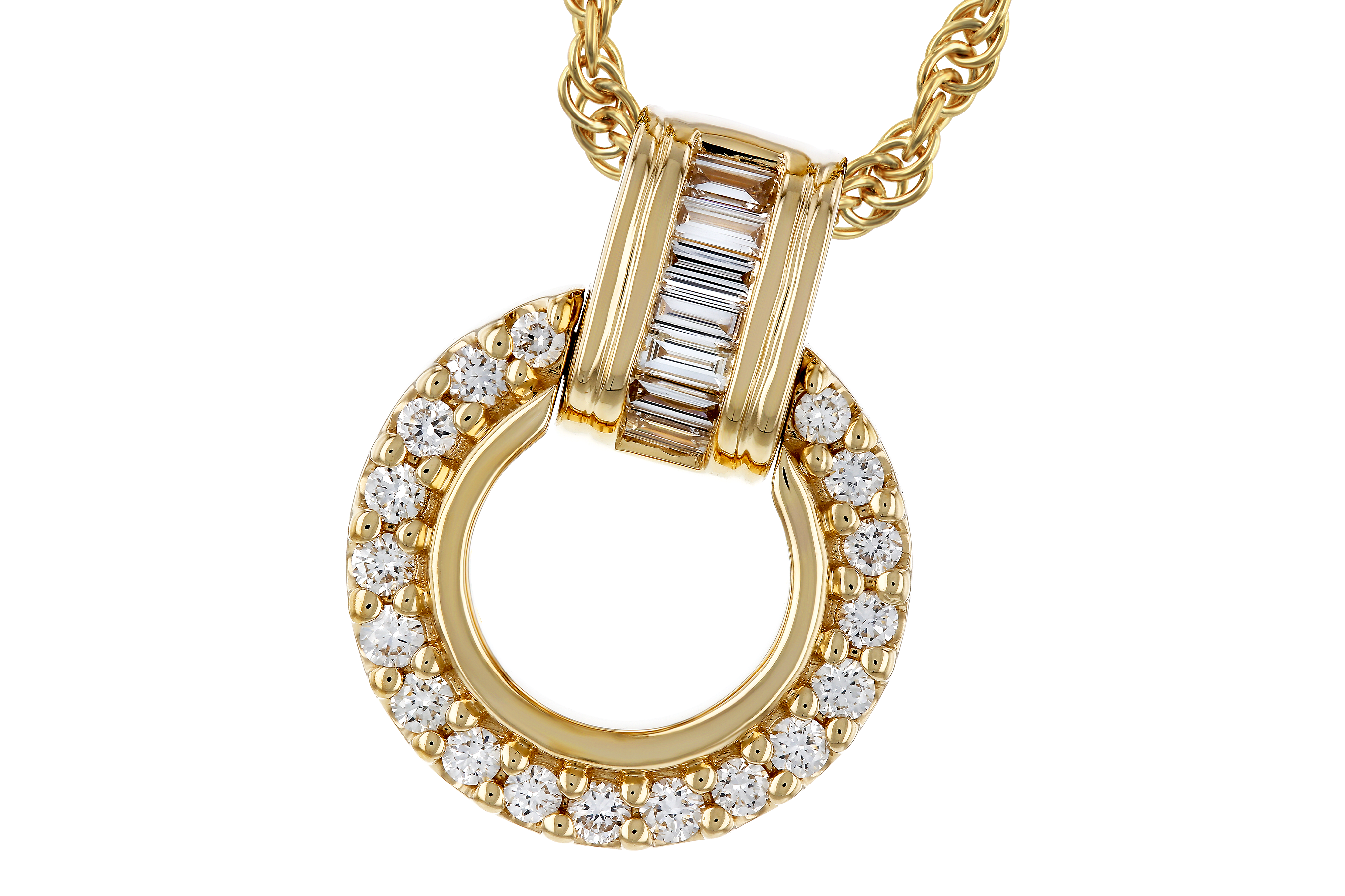 B283-90725: NECKLACE .12 BAG .33 TW
