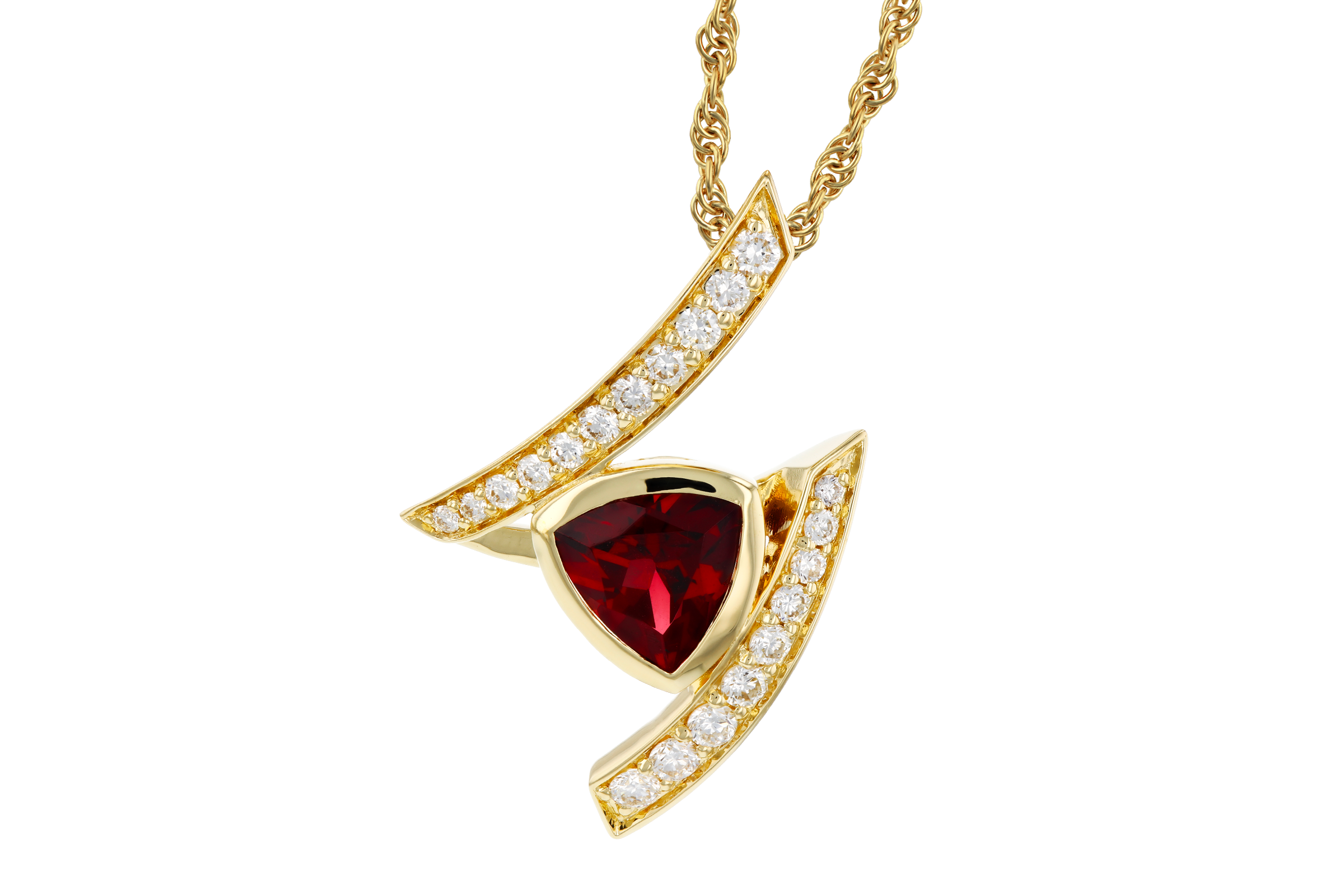 B284-76143: NECKLACE .84 GARNET 1.03 TGW (6MM GAR)