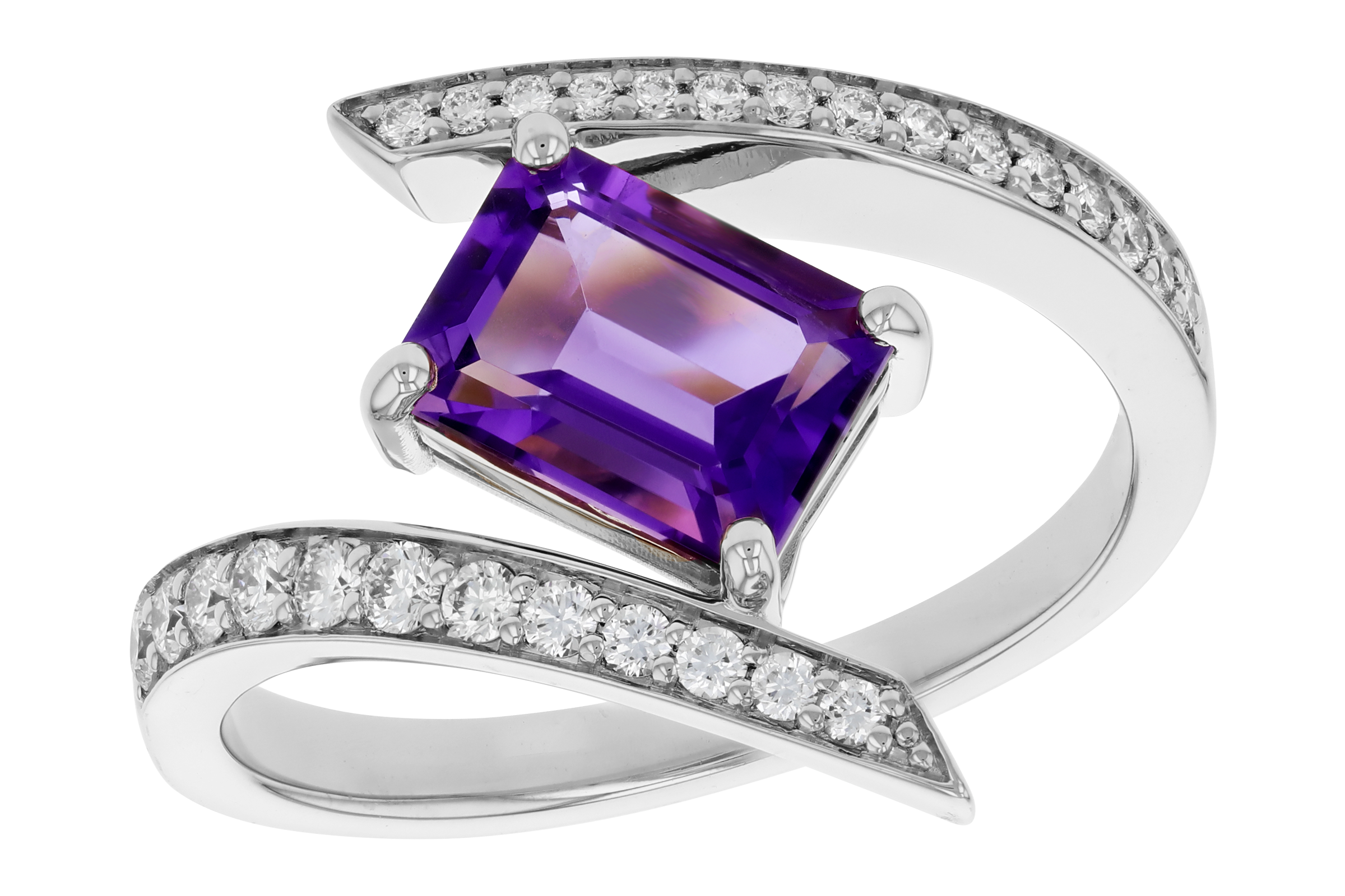 B284-76152: LDS RG 1.36 AMETHYST 1.63 TGW (8x6MM AMY)