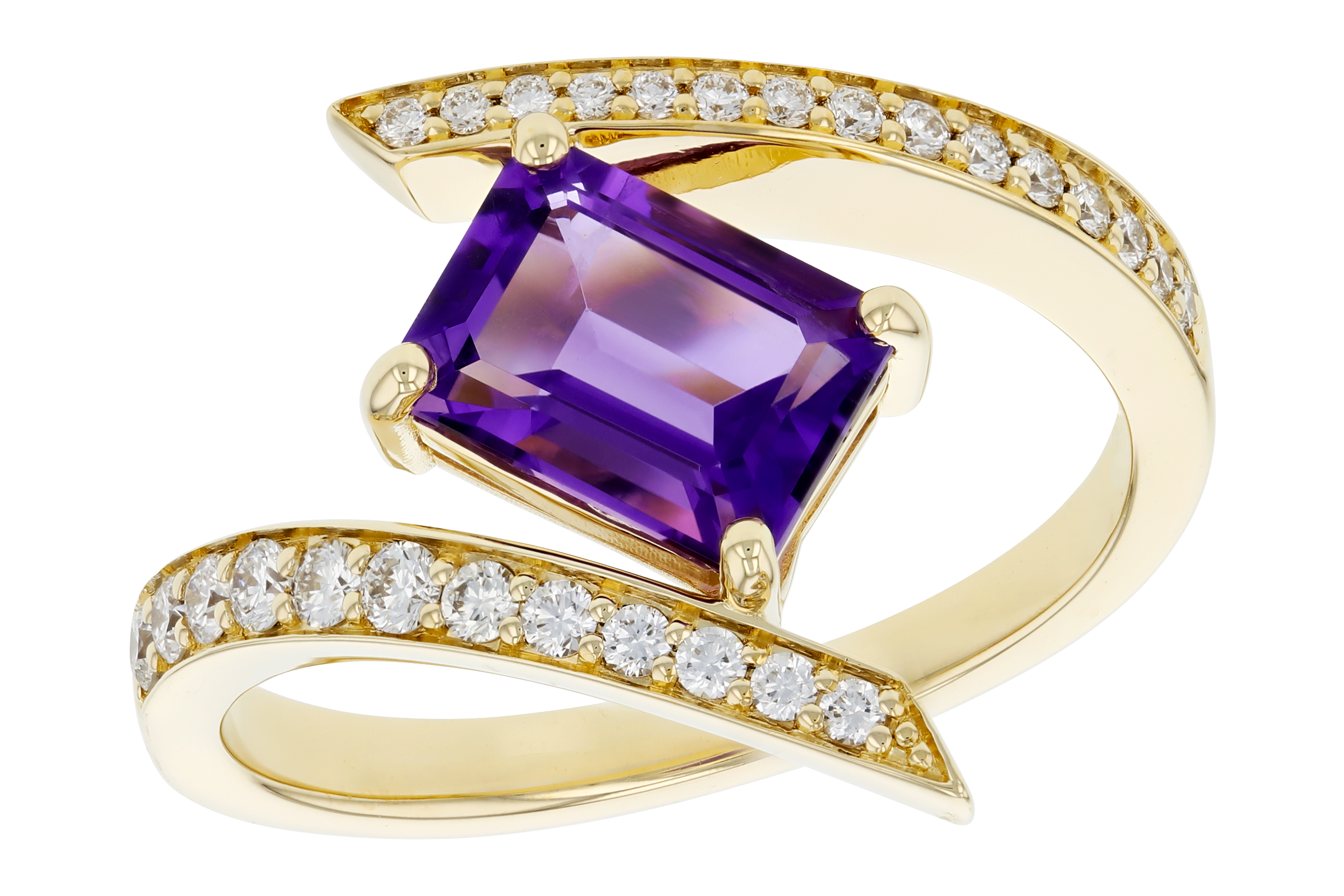 B284-76152: LDS RG 1.36 AMETHYST 1.63 TGW (8x6MM AMY)
