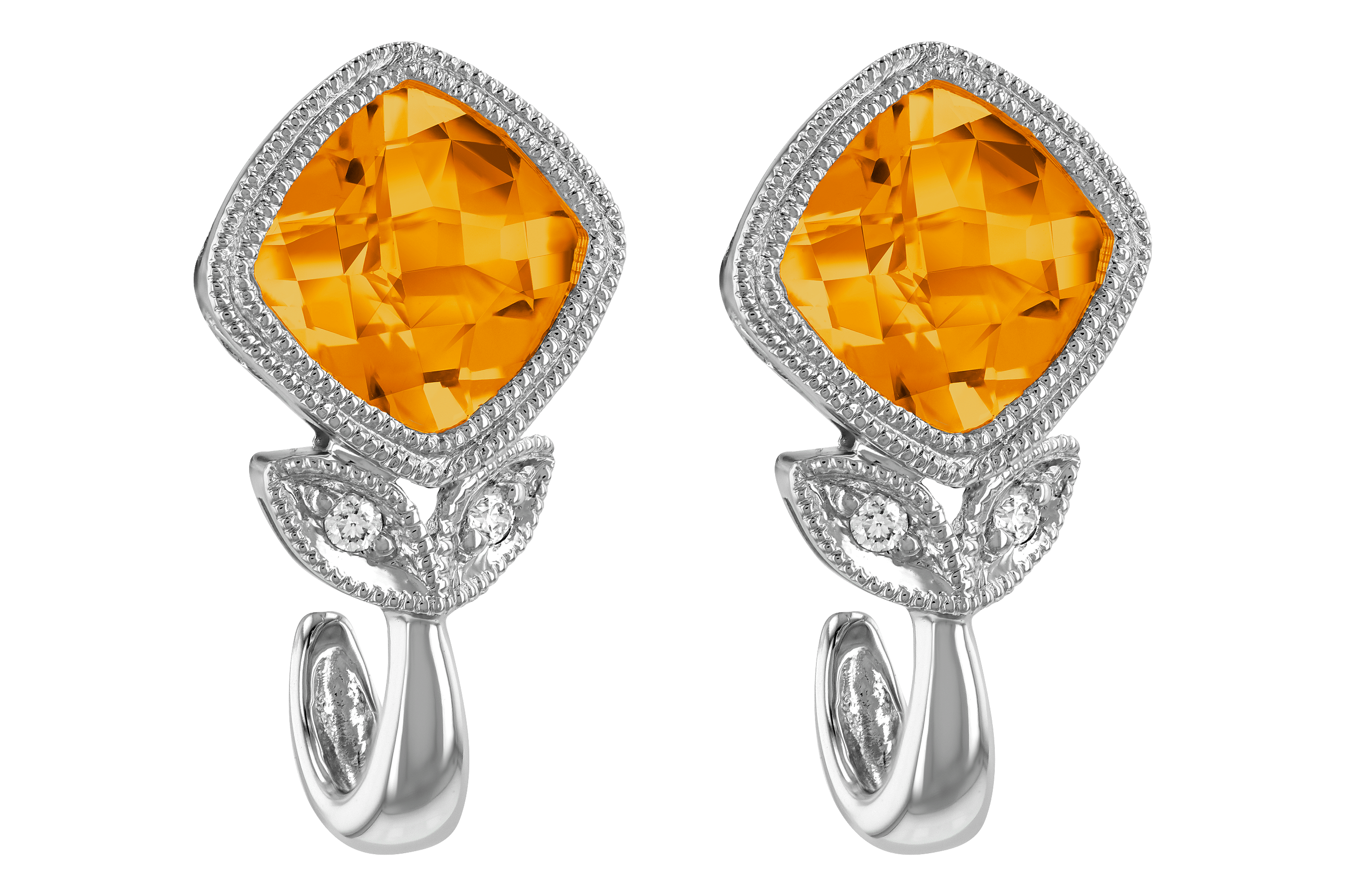 C192-98870: EARR 1.58 CITRINE 1.60 TGW