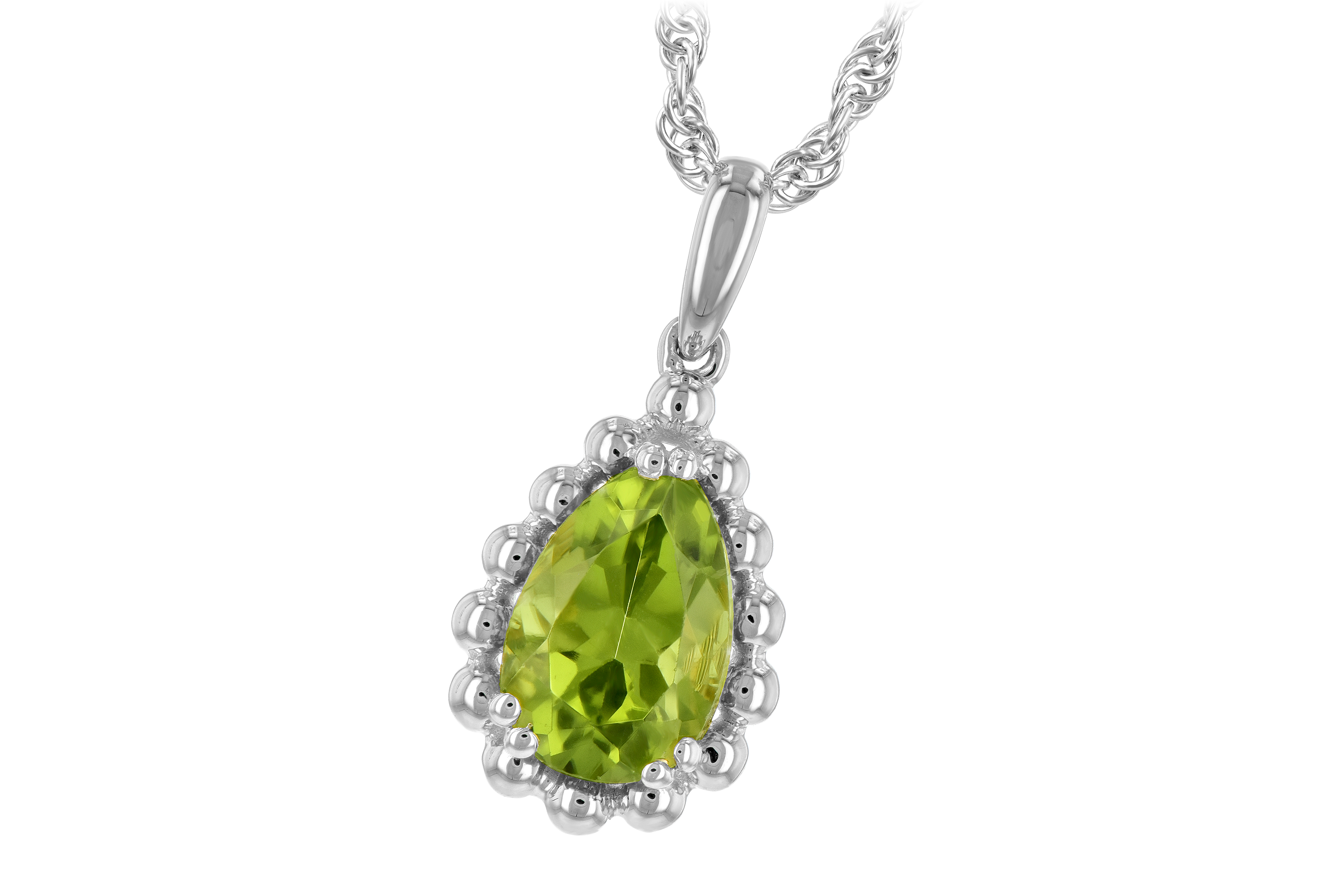 C198-40716: NECKLACE 1.30 CT PERIDOT