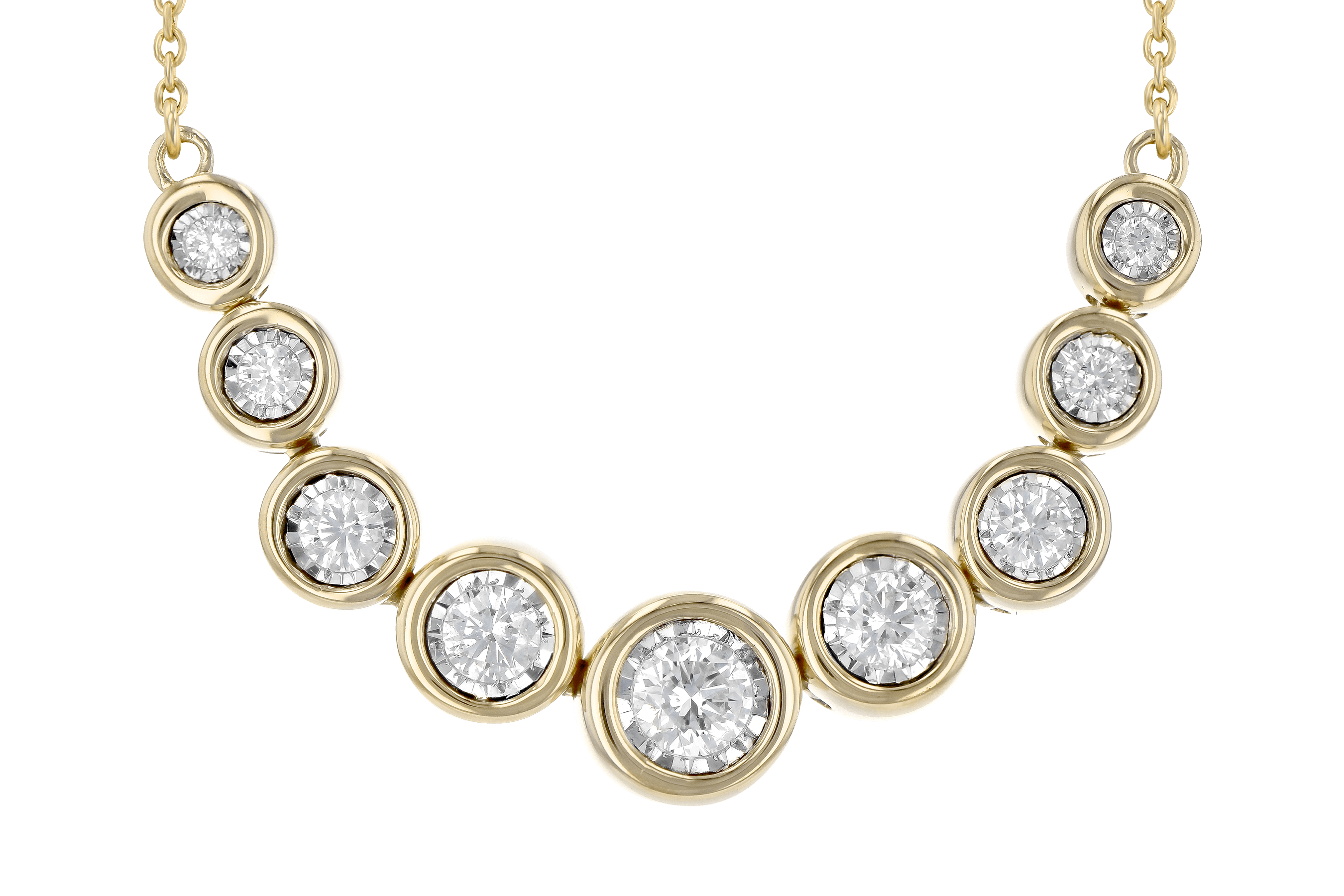 C199-34316: NECKLACE .50 TW