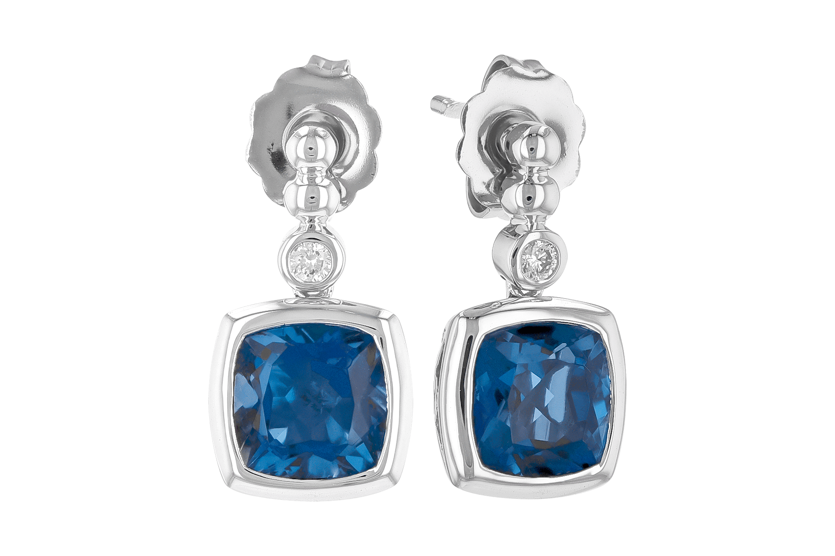 C282-00652: EARR 1.78 LONDON BLUE TOPAZ 1.82 TGW