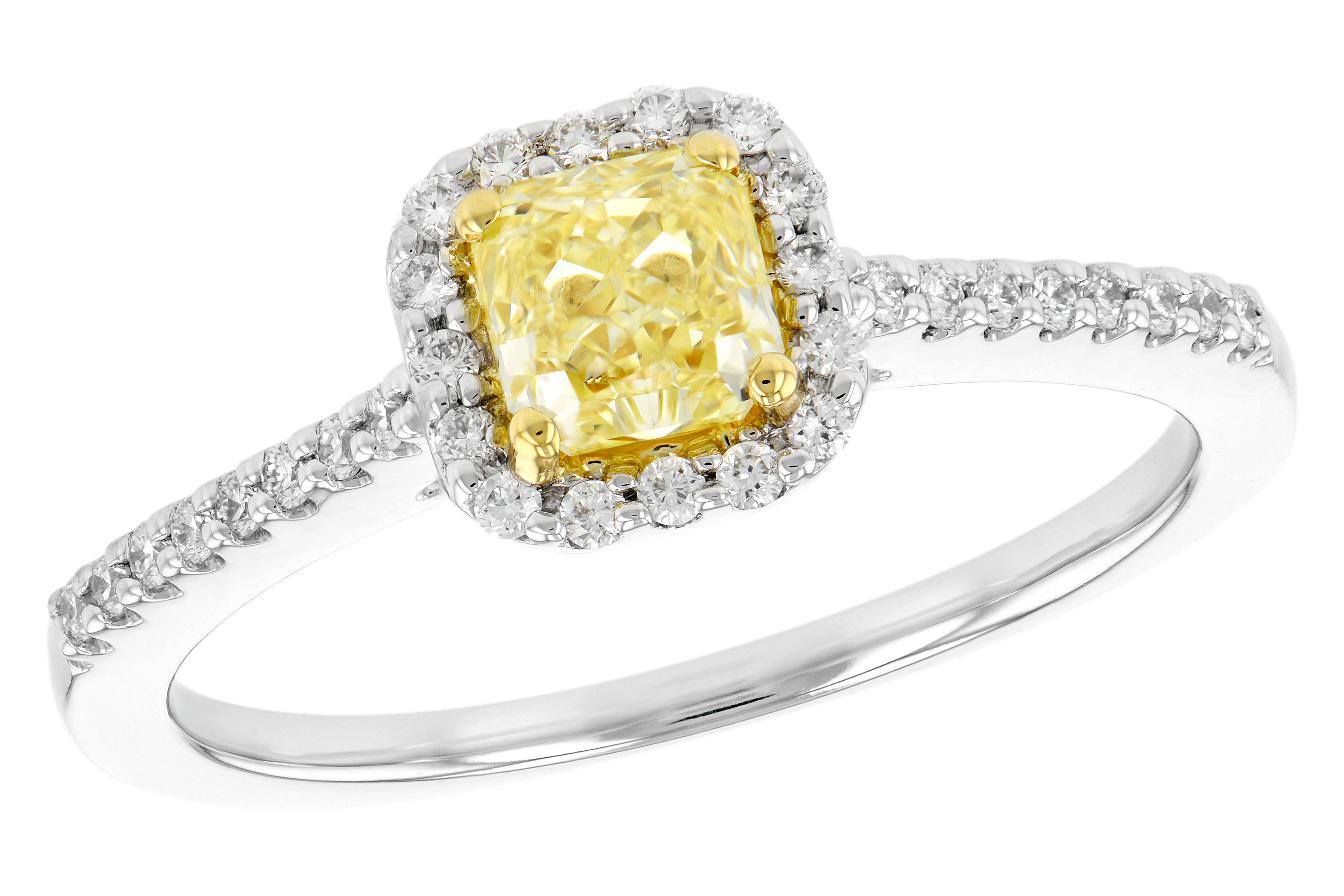 C282-00661: LDR .77 FANCY YELL DIA .95 TW (GIA6262455580)