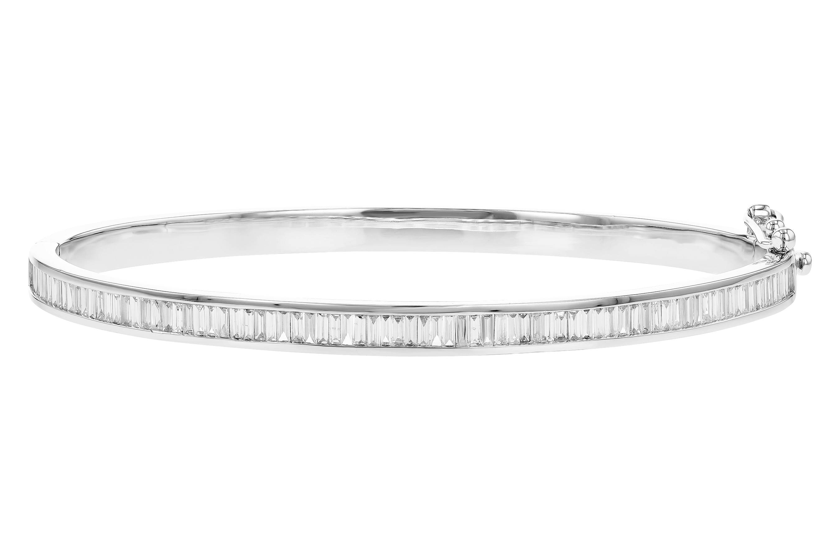 C282-92534: BANGLE 1.02 TW BAGUETTE DIAMONDS