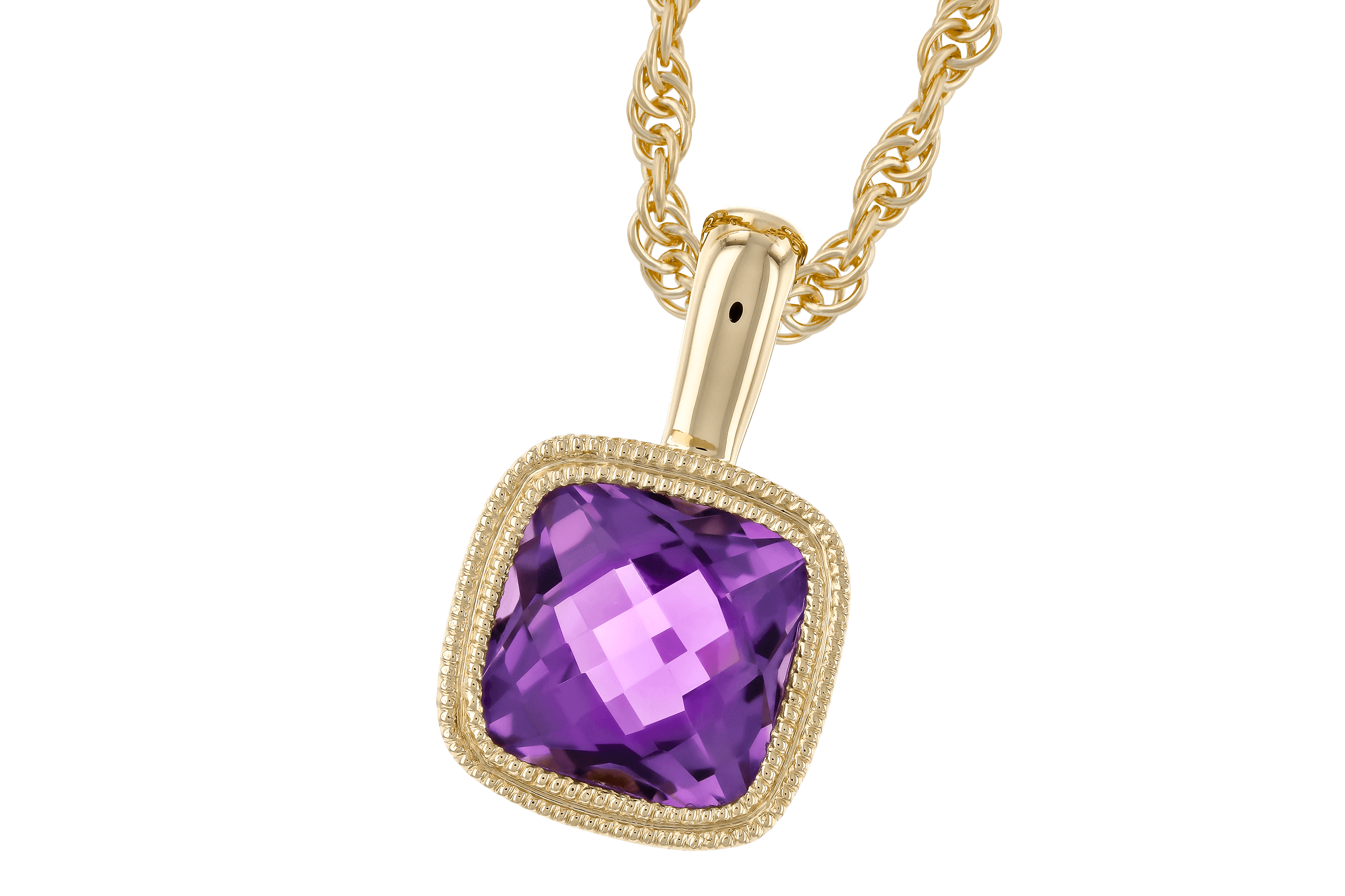 C282-97916: NECKLACE .82 AMETHYST