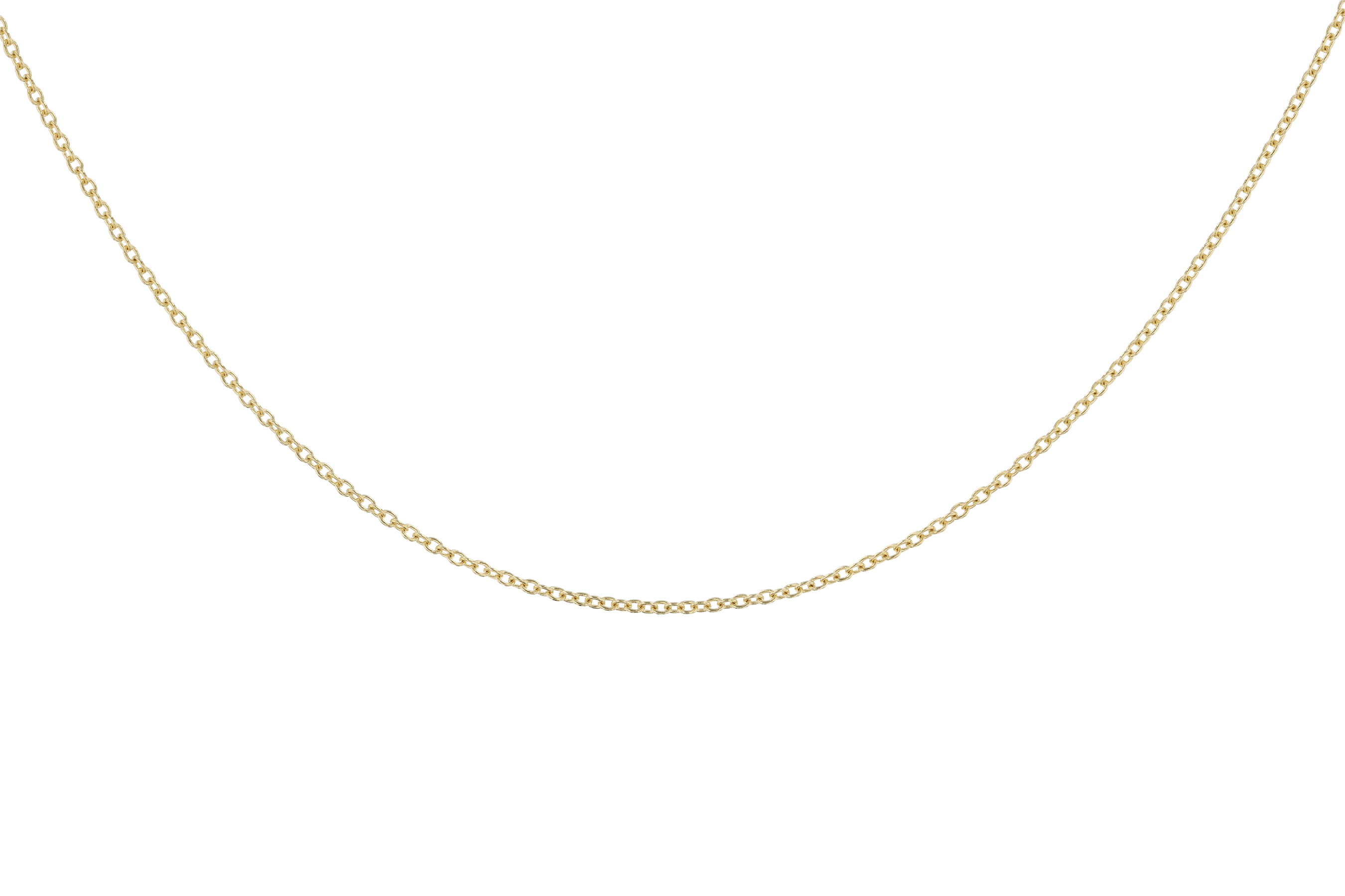 C282-97943: CABLE CHAIN (18IN, 1.3MM, 14KT, LOBSTER CLASP)
