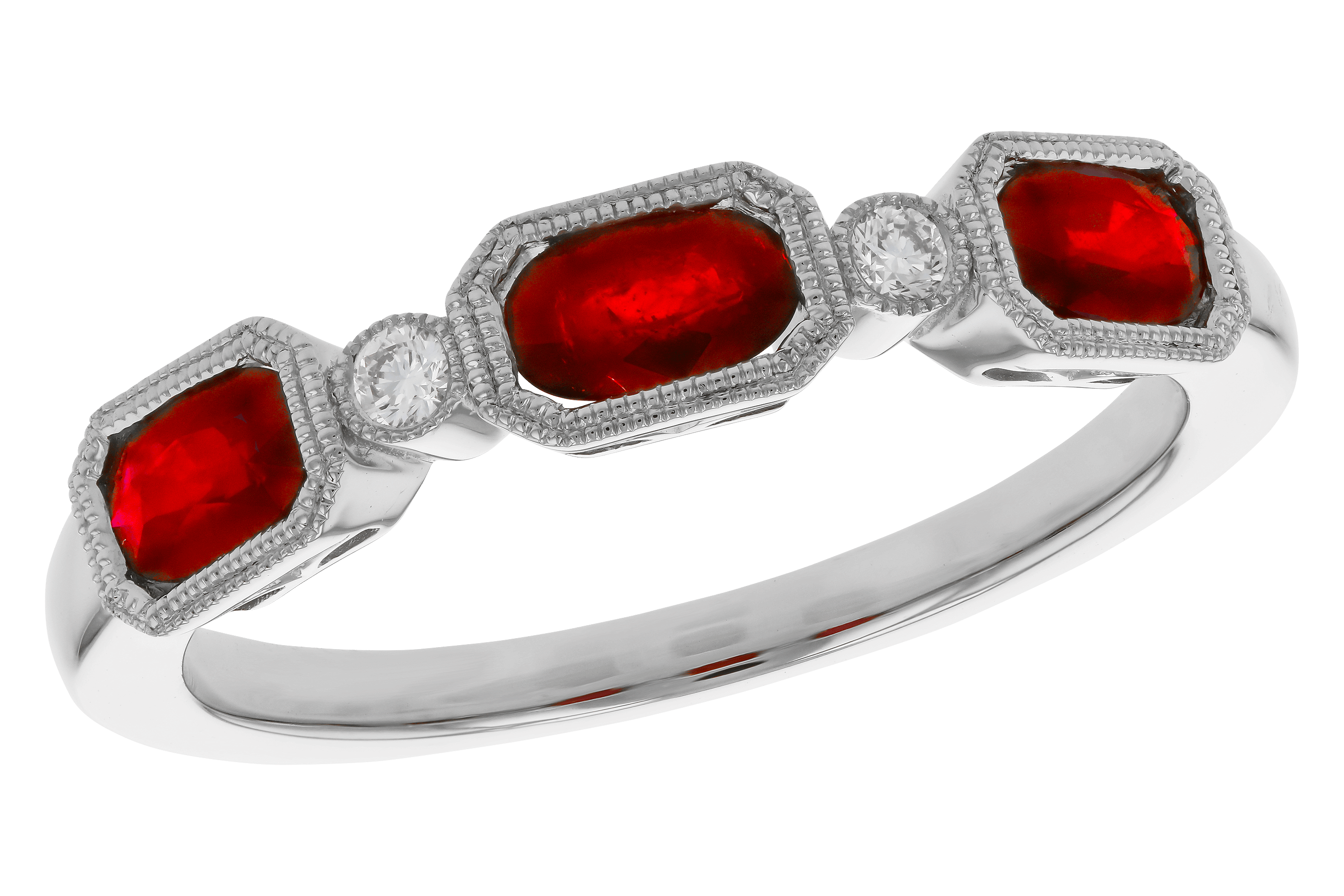 C283-84316: LDS WED RG .72 RUBY .77 TGW (4x3MM RUBY)