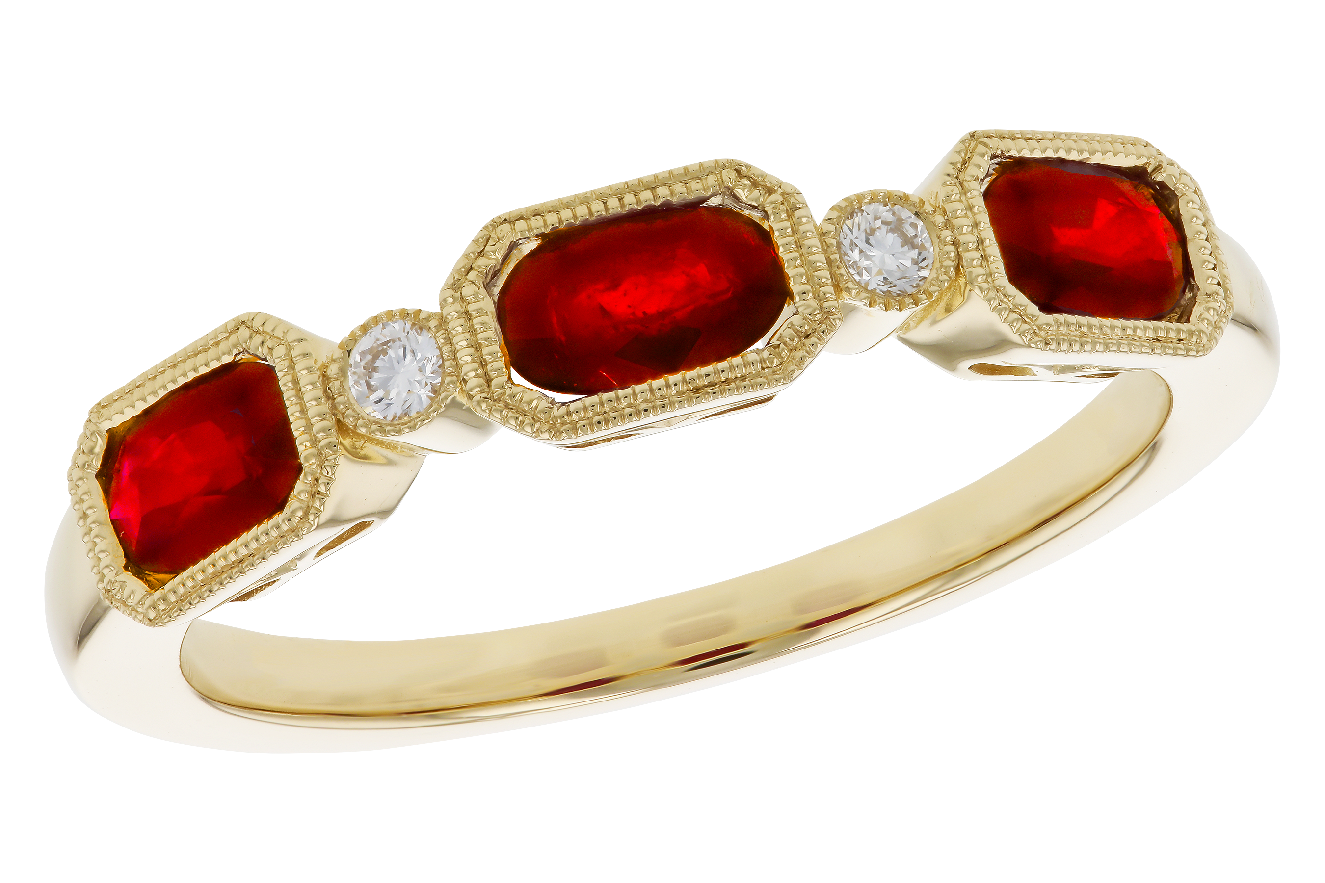 C283-84316: LDS WED RG .72 RUBY .77 TGW (4x3MM RUBY)